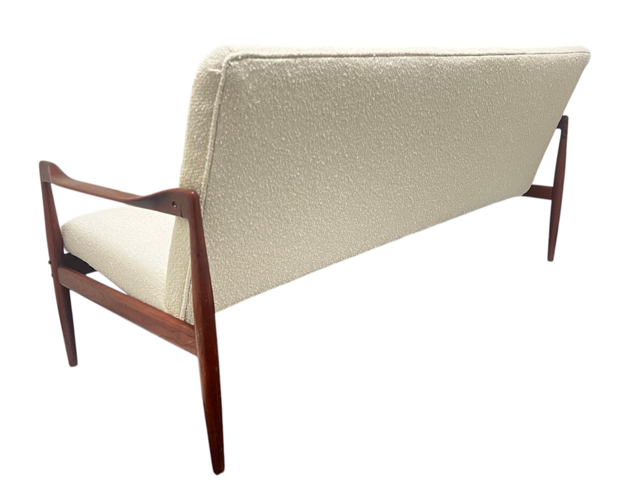 Vintage Mid-Century Danish Teakwood Sofa For Sale 3
