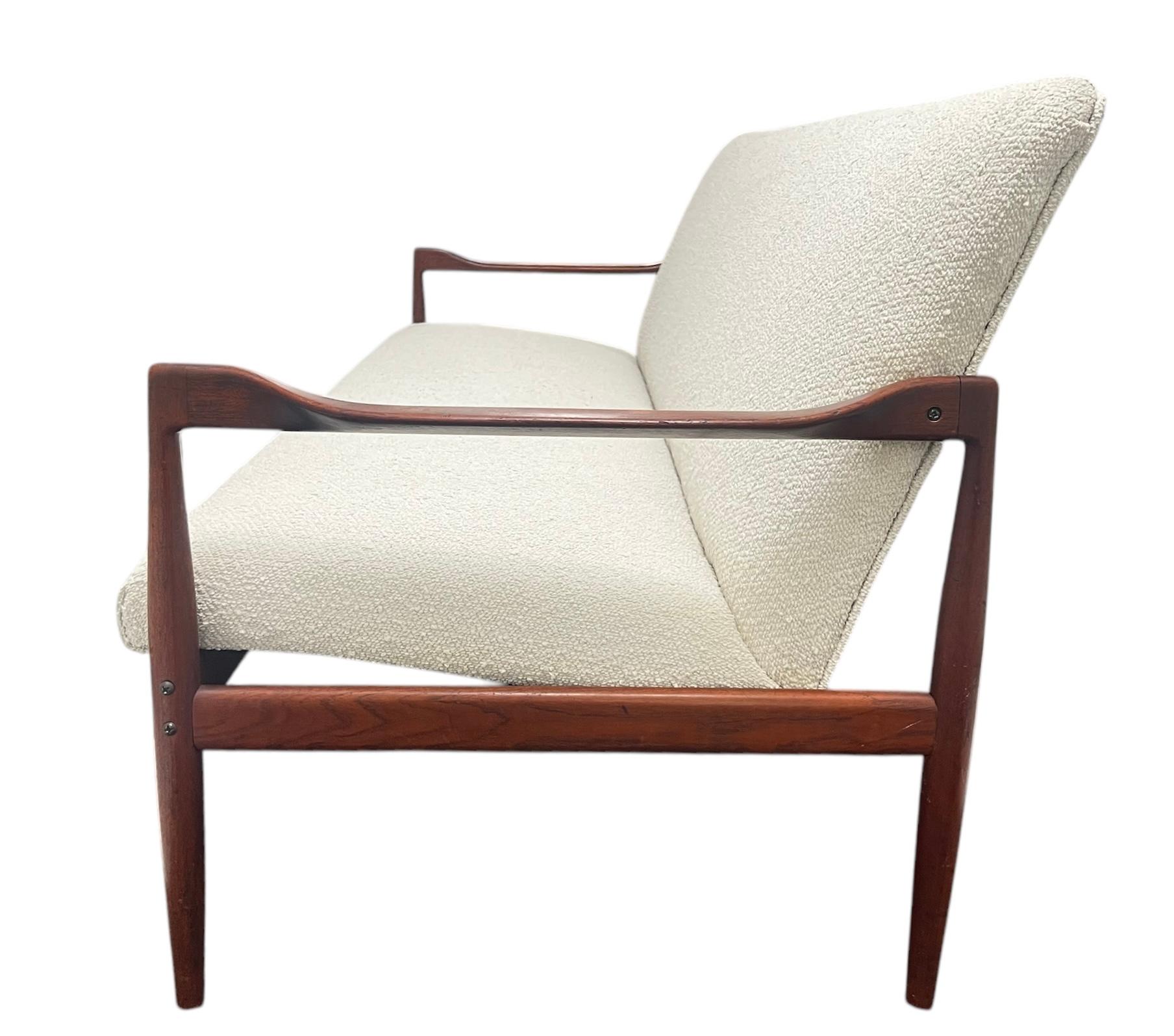 Vintage Mid-Century Danish Teakwood Sofa For Sale 4
