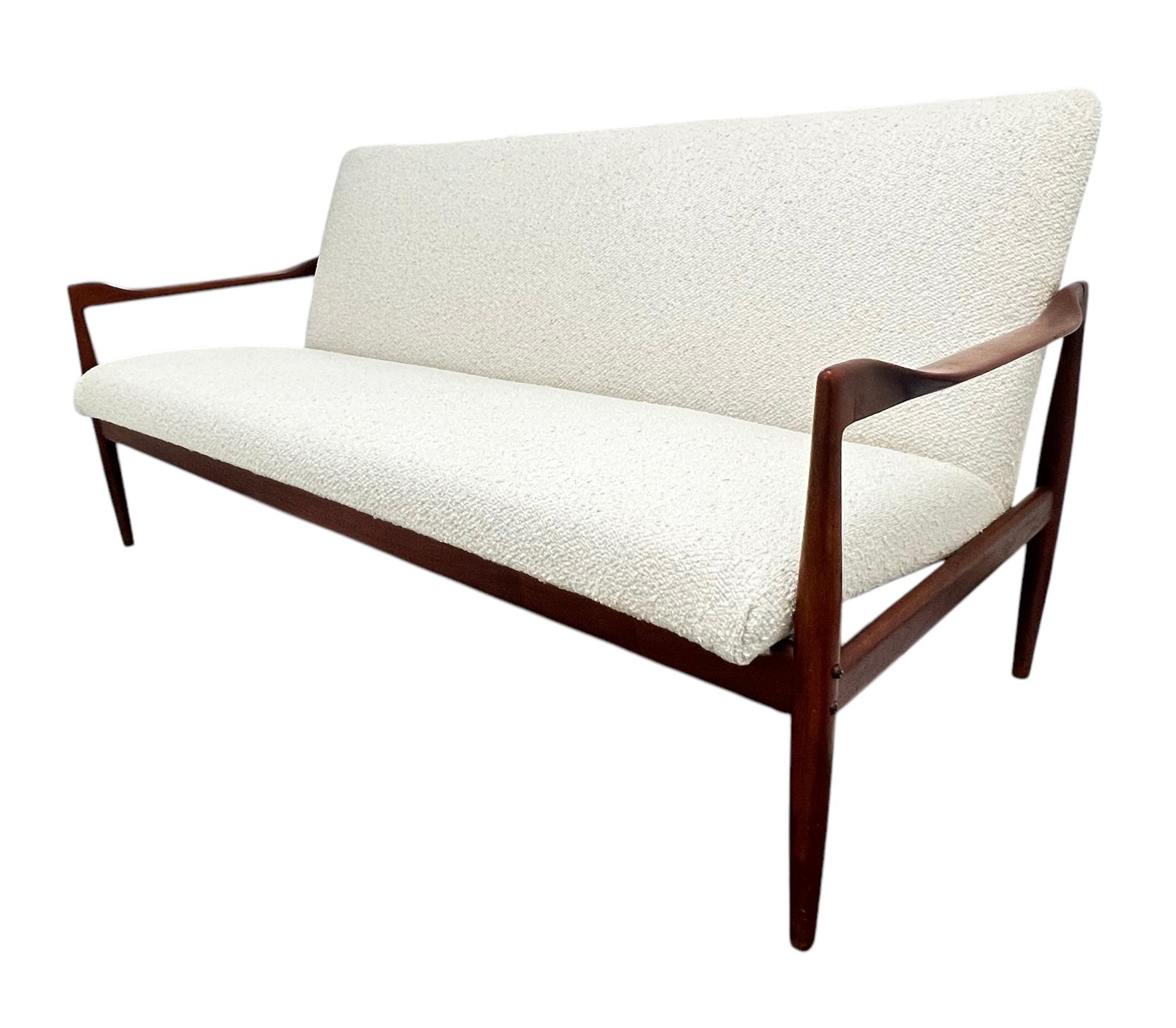 Vintage Mid-Century Danish Teakwood Sofa For Sale 5