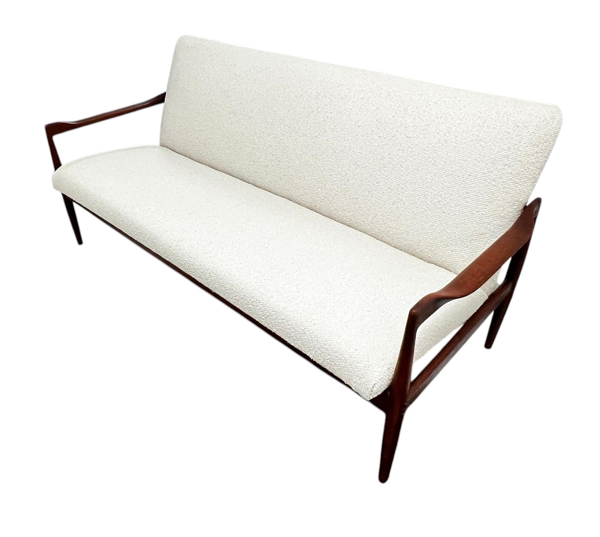 Vintage Mid-Century Danish Teakwood Sofa For Sale 6