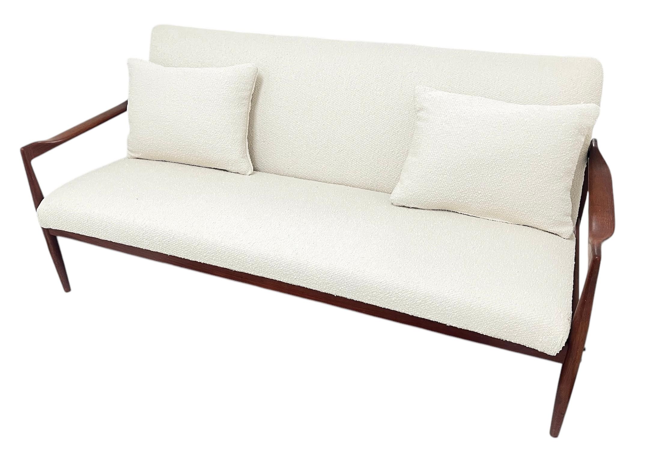 Vintage Mid-Century Danish Teakwood Sofa For Sale 8