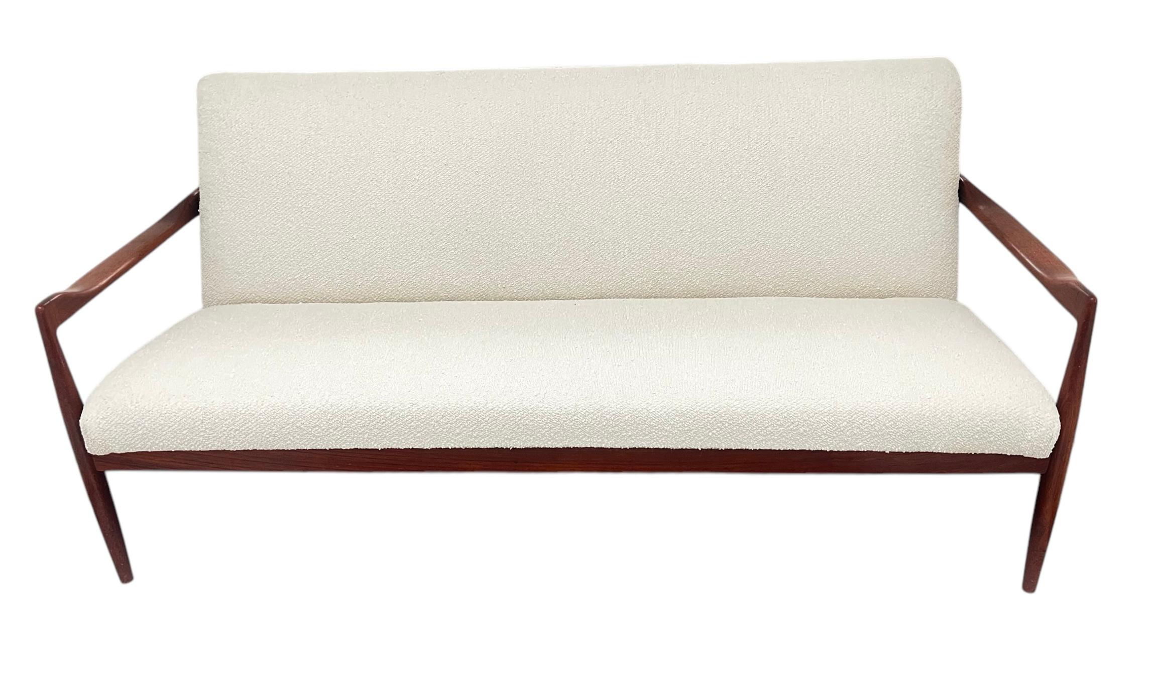 Mid-Century Modern Vintage Mid-Century Danish Teakwood Sofa For Sale