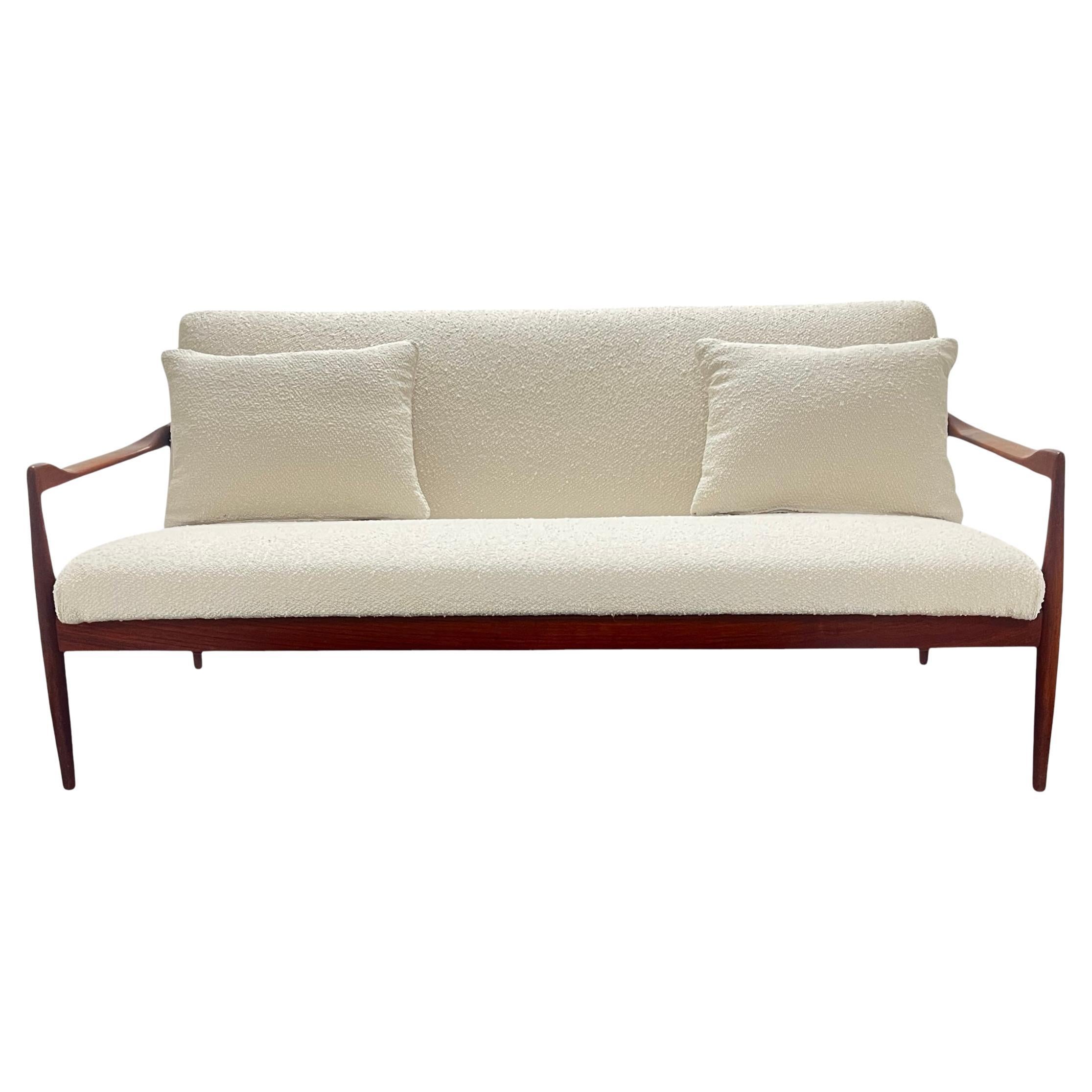 Vintage Mid-Century Danish Teakwood Sofa For Sale
