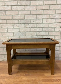 Vintage Mid Century Danish Two Tier End/Side/Serving Table