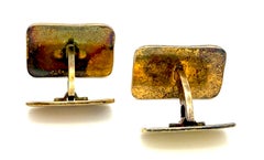 Gemelli vintage di metà secolo David Andersen Four Seasons  Smalto Argento Dorato