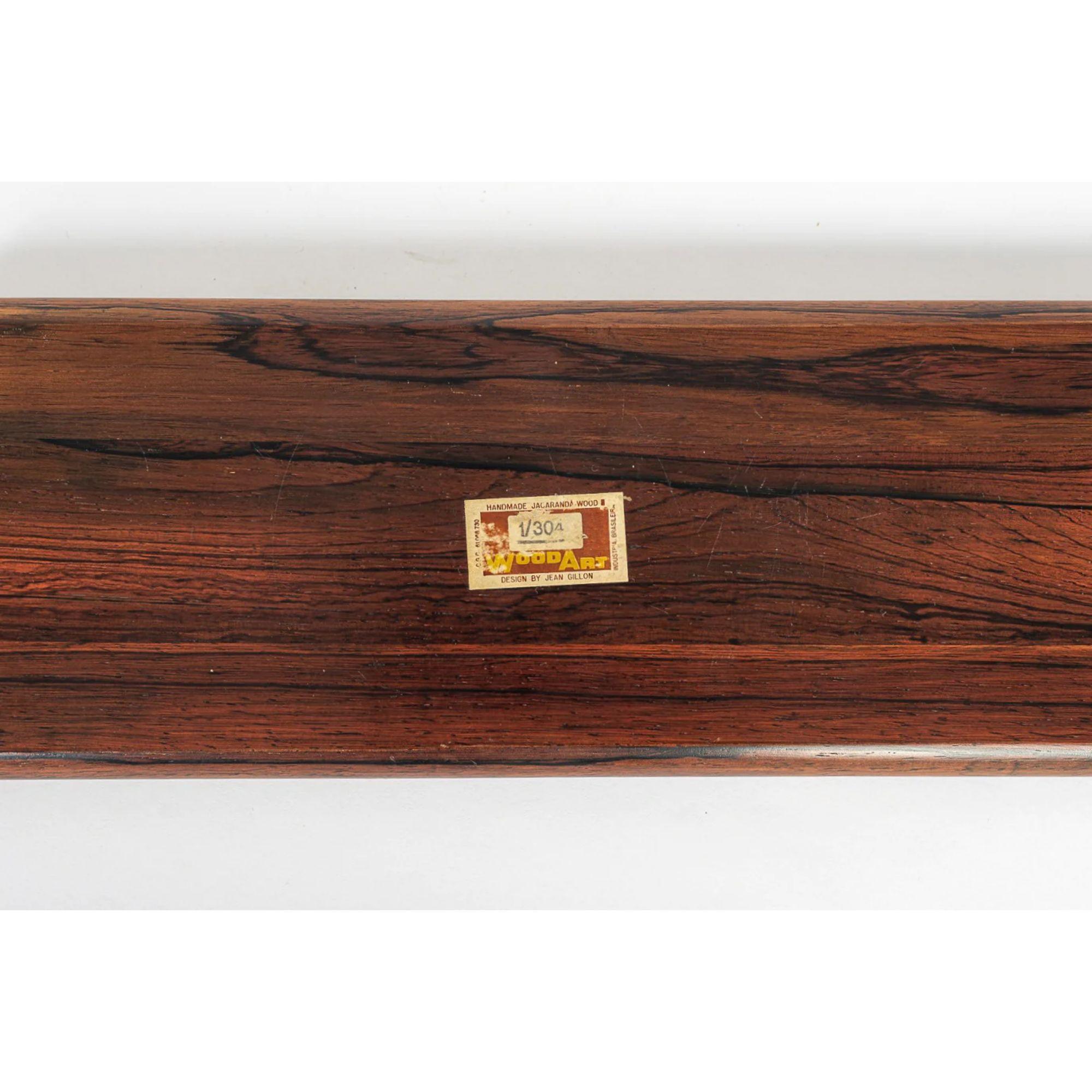 Vintage Midcentury Decorative Tray in Rosewood by Jean Gillon, 1960s 4