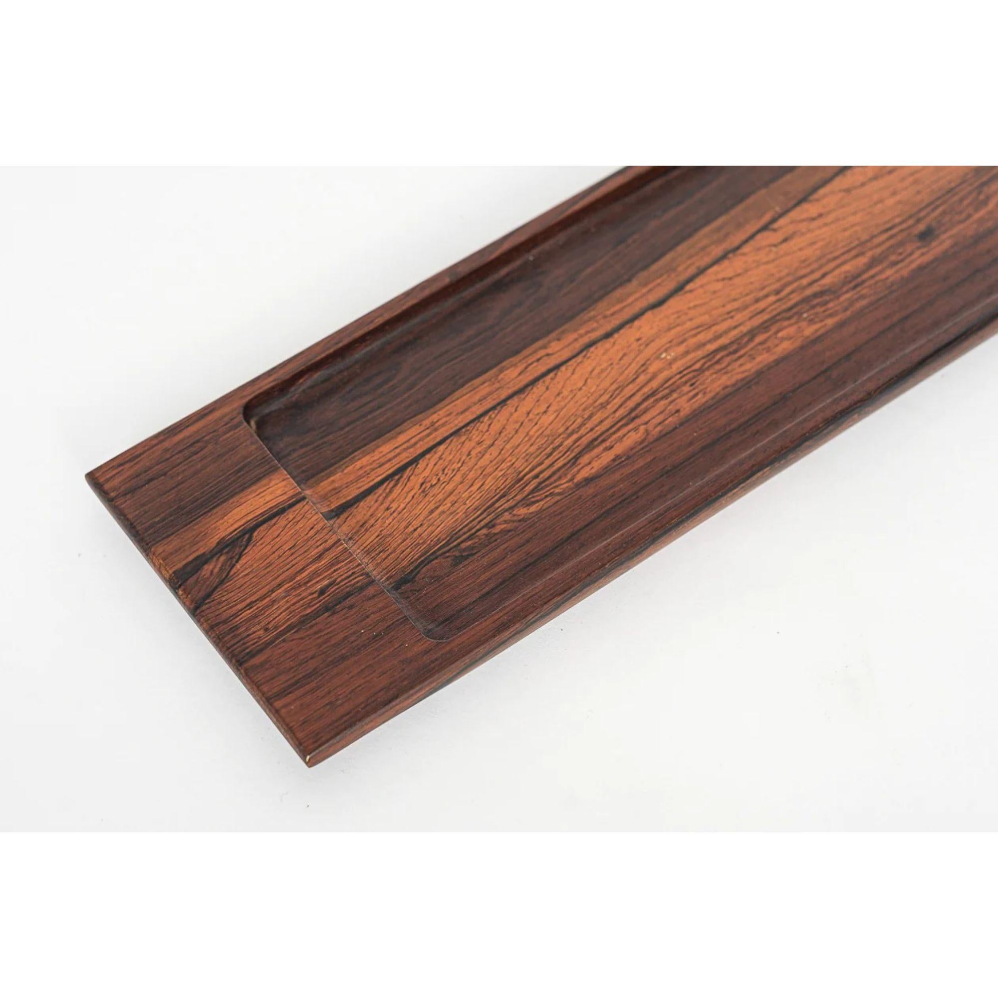 Vintage Midcentury Decorative Tray in Rosewood by Jean Gillon, 1960s 2