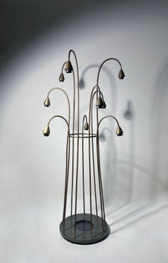 Vintage Mid-Century Design Willow Form Floor Lamp