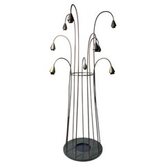 Vintage Mid-Century Design Willow Form Floor Lamp