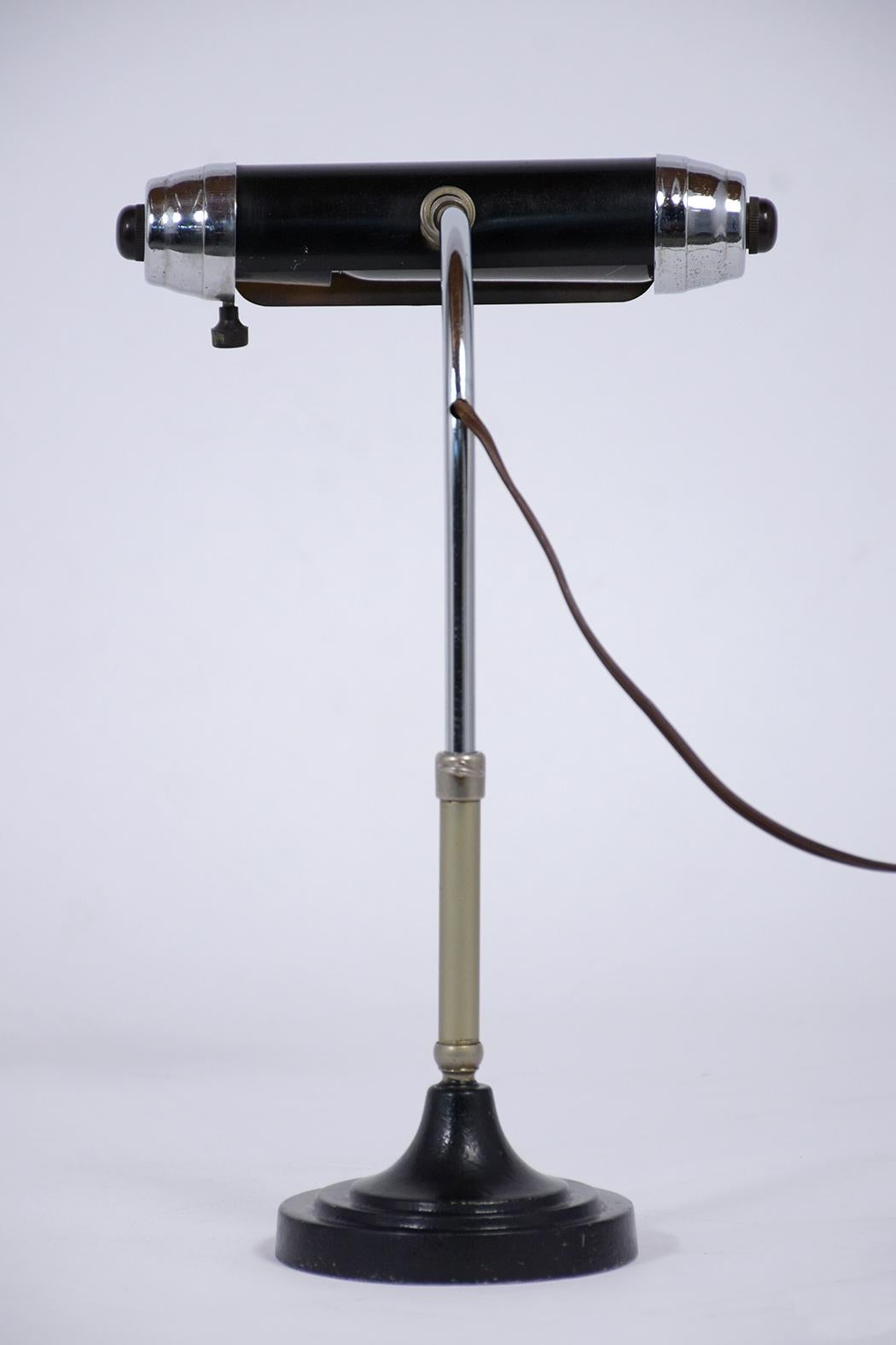 Chrome Vintage Midcentury Desk Lamp