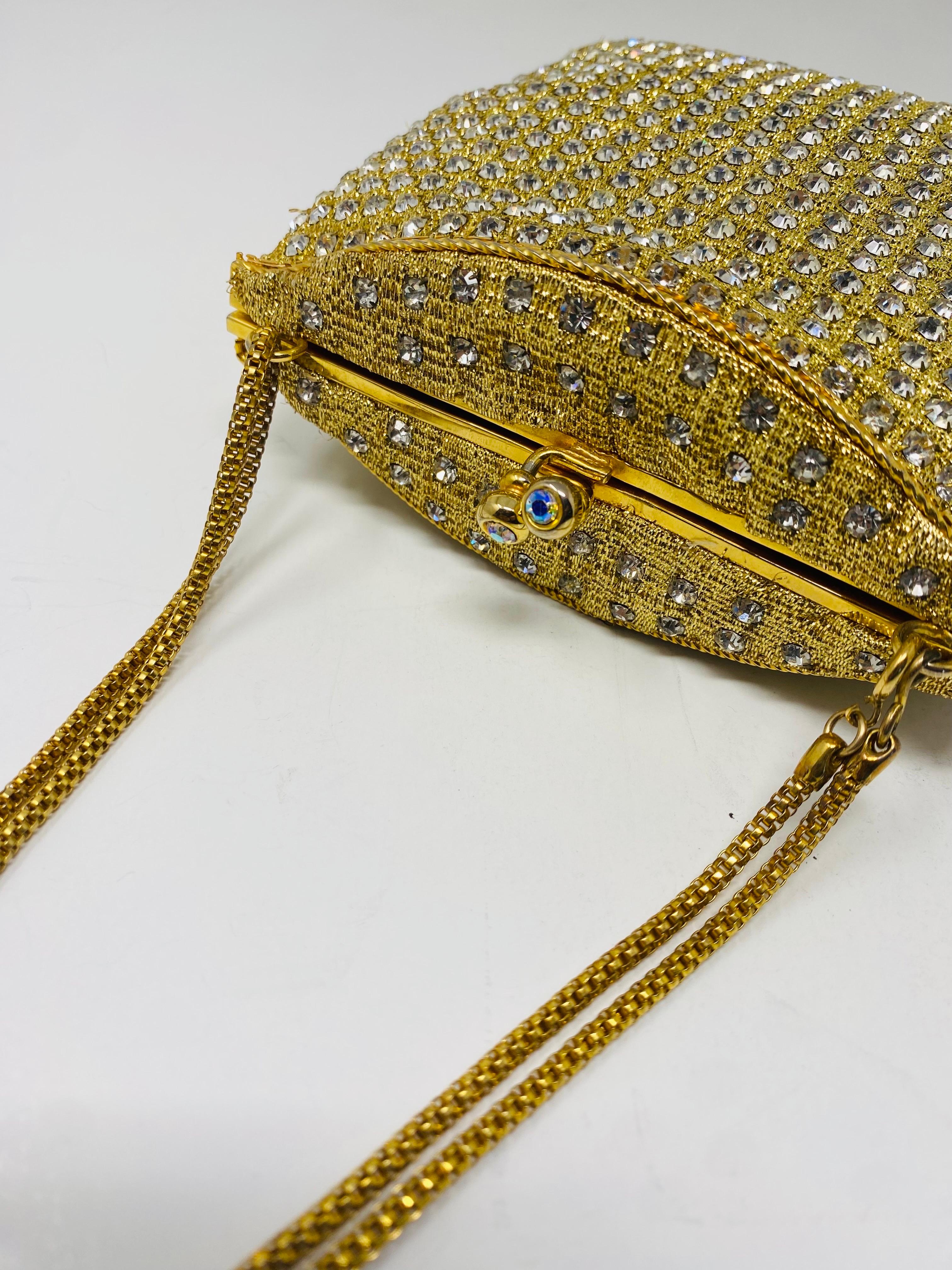 Mid-Century Modern Sac de soirée vintage à diamants du milieu du siècle dernier en vente