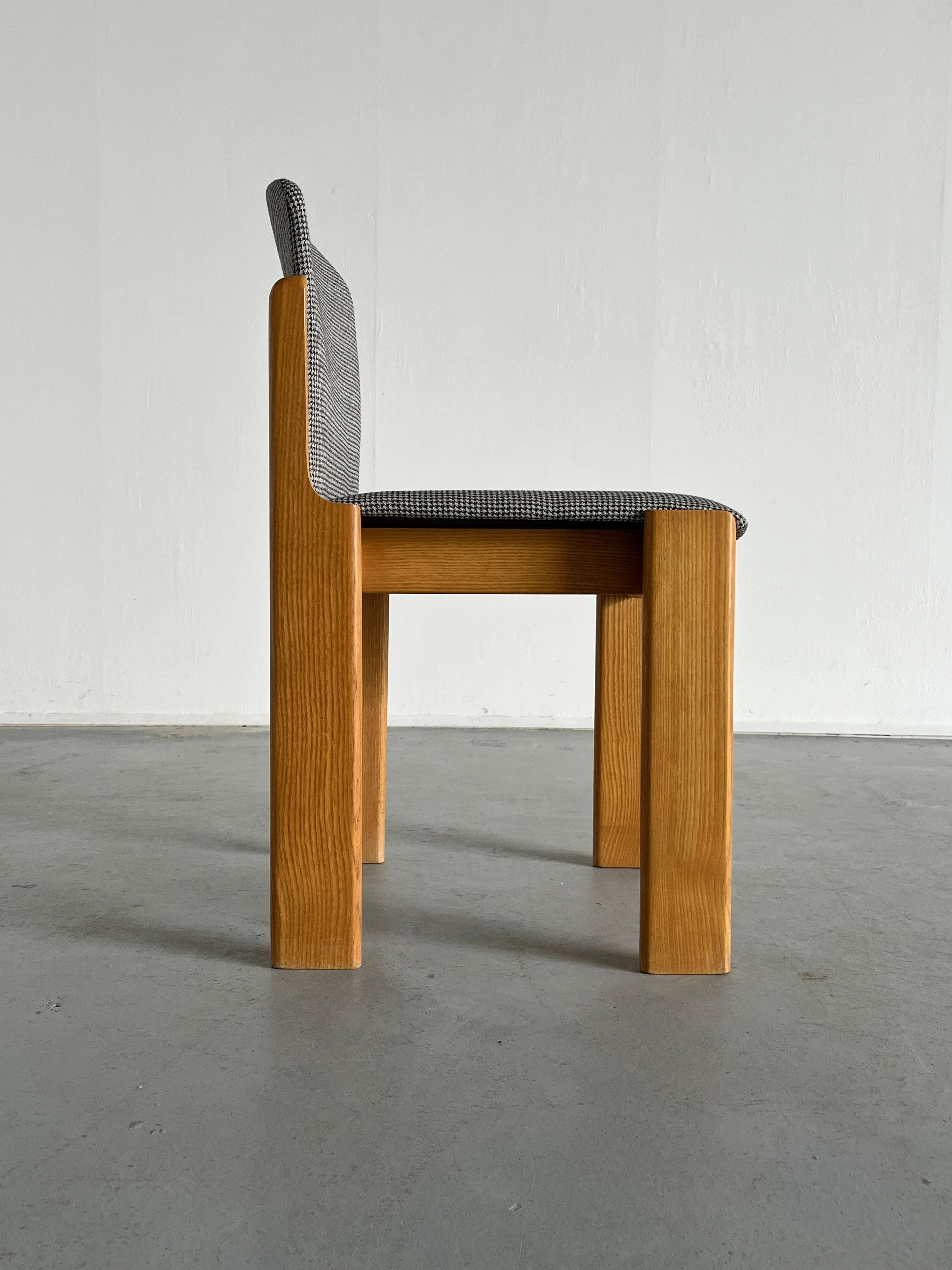 Italian Vintage Mid-Century Dining Chair in Style of Afra, Tobia Scarpa for Cassina, 70s