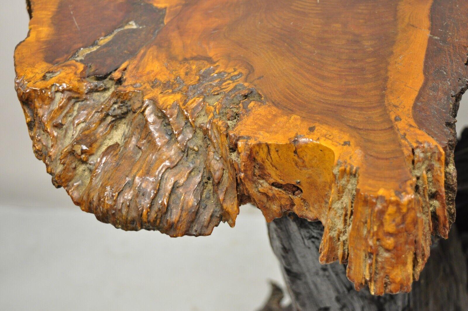 Mid-Century Modern Vintage Mid Century Driftwood Burl Wood Slab 36