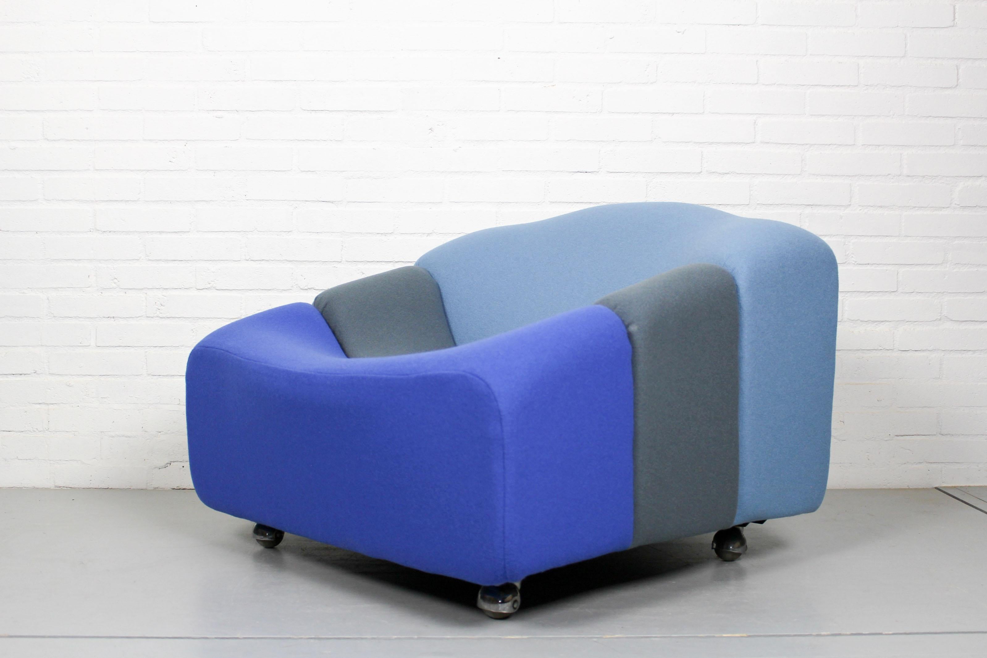 Vintage Midcentury Dutch ABCD Lounge Chair by Pierre Paulin for Artifort, 1960s 1