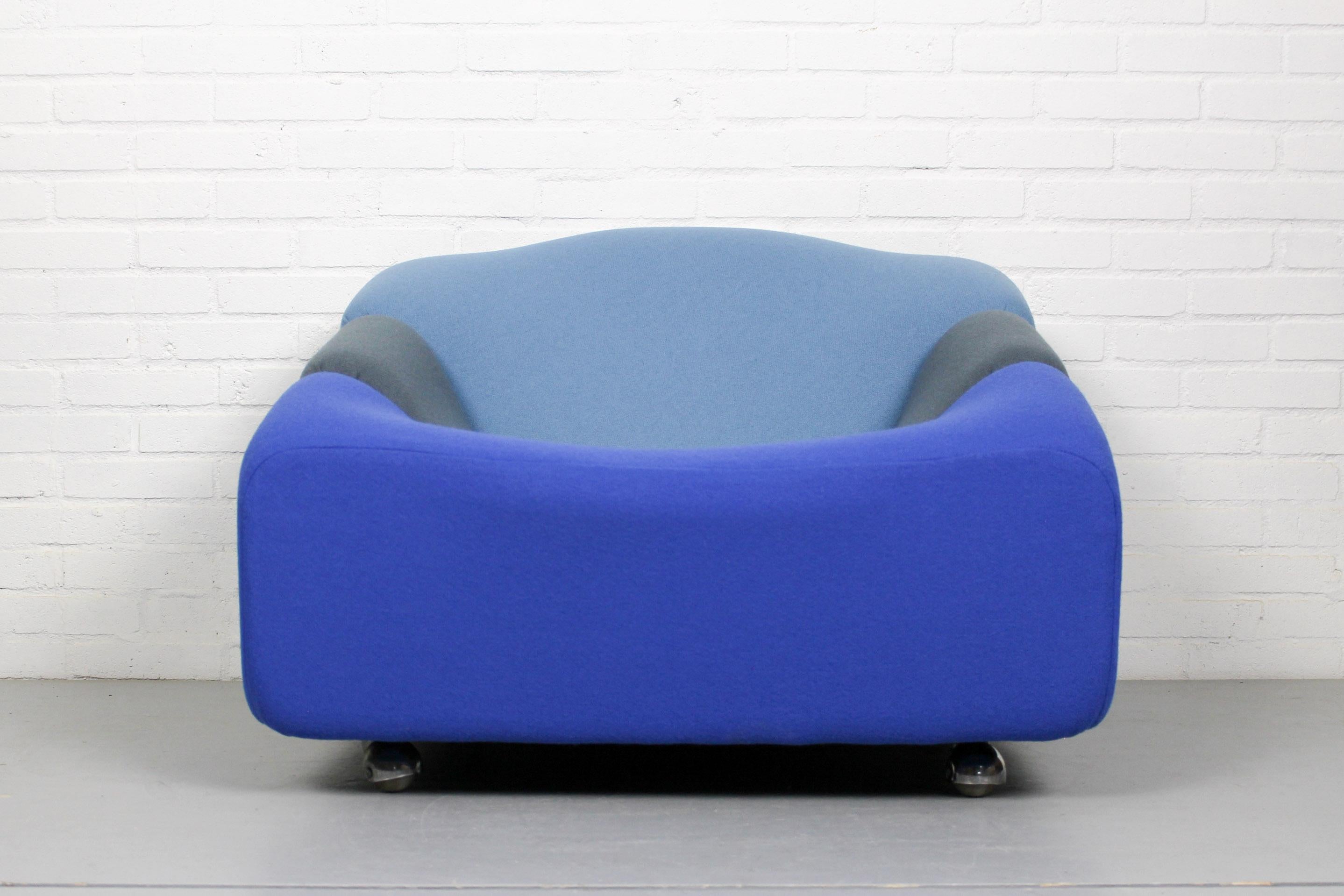Vintage Midcentury Dutch ABCD Lounge Chair by Pierre Paulin for Artifort, 1960s 2