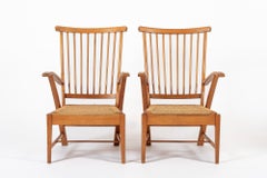 Vintage Mid Century Dutch Wooden Lounge Chairs by Vero Stoel