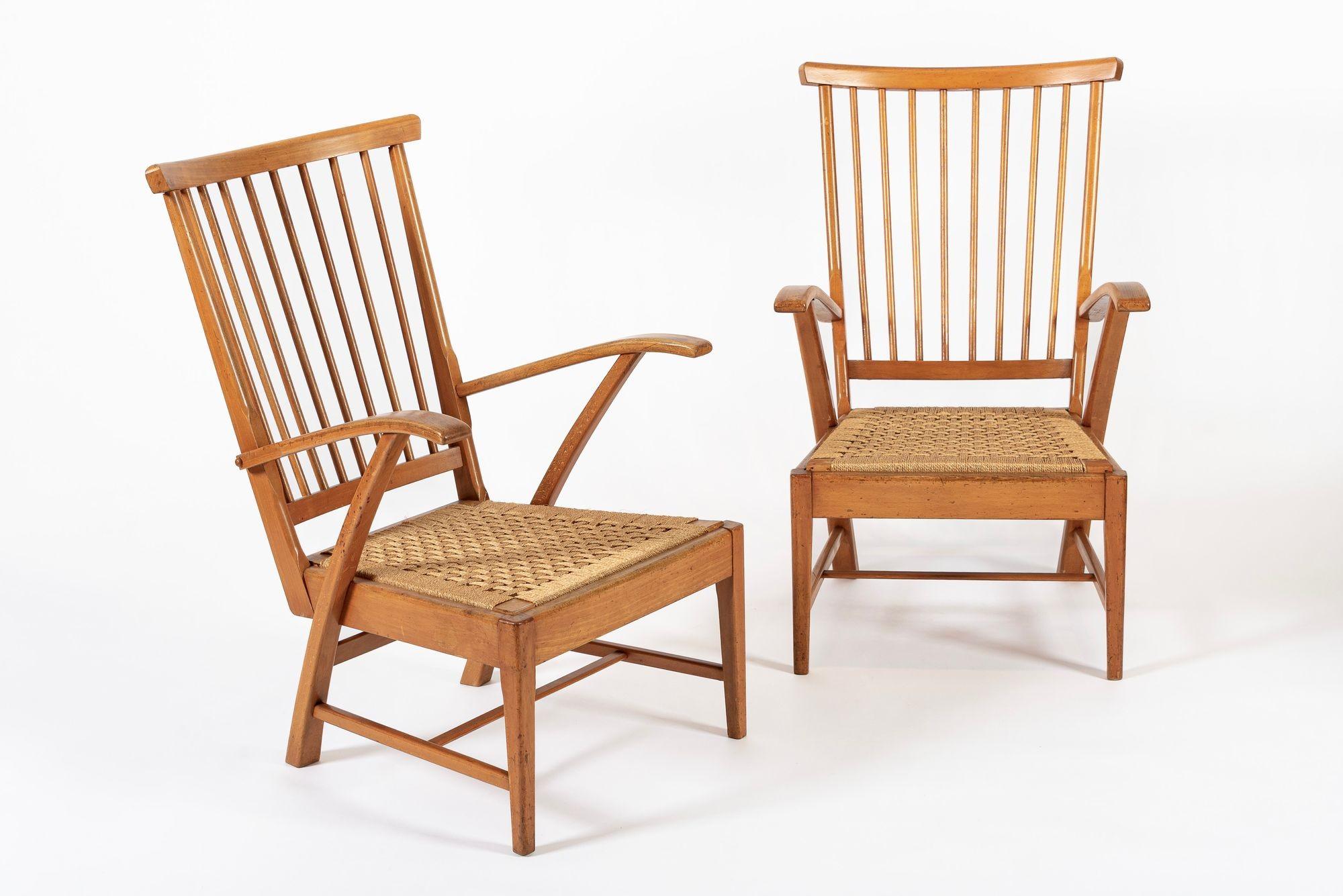Sillas de salón de madera holandesas vintage de mediados de siglo de Vero Stoel Holandés en venta