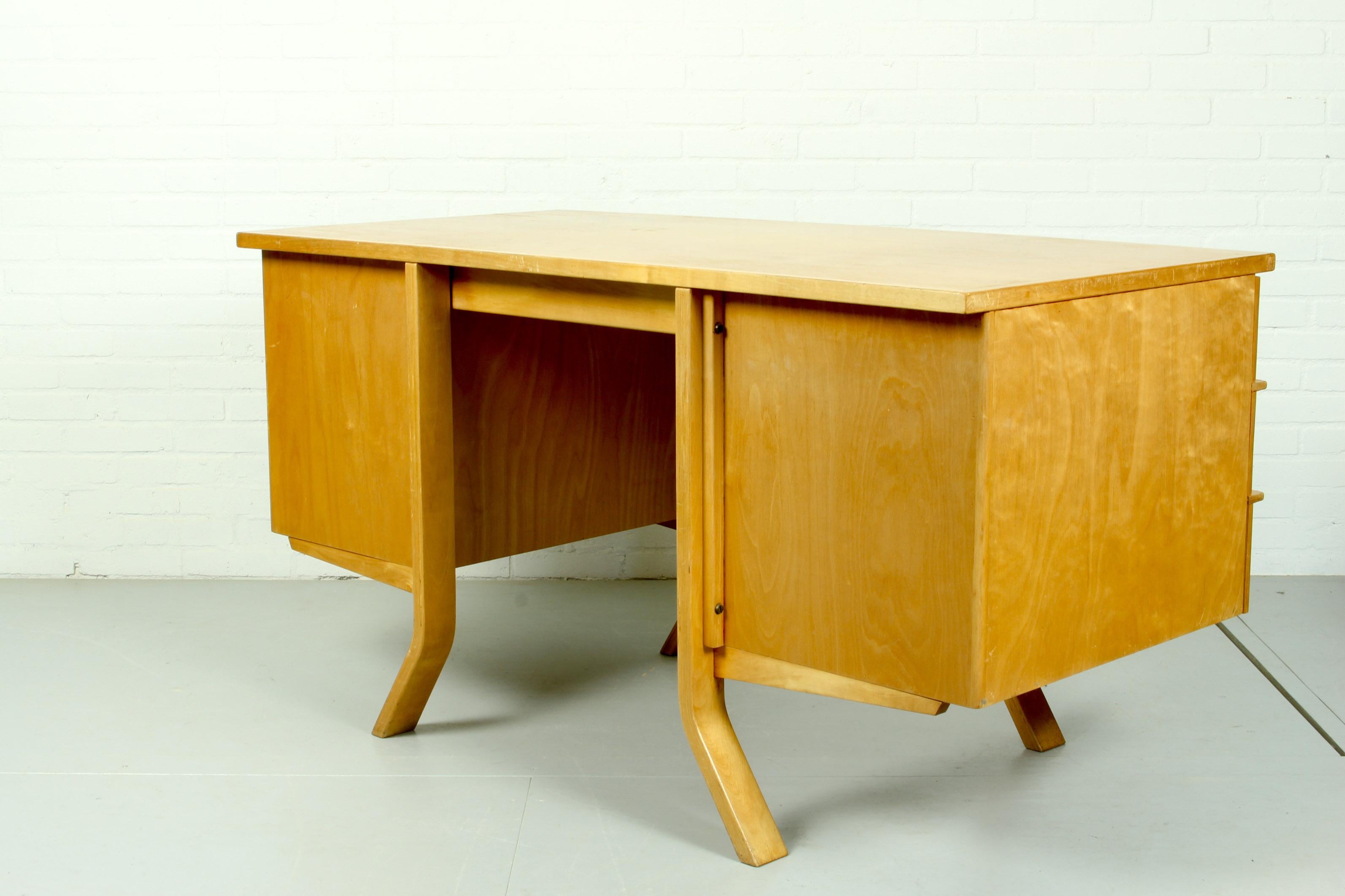 Vintage Midcentury EB04 writing desk by Cees Braakman for Pastoe, 1950s 1