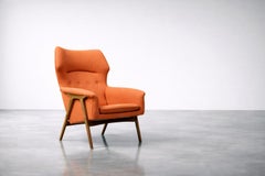 Vintage Mid-Century Elm Wing Master Chair by Thorbjörn Afdal for Bruksbo, 1960s