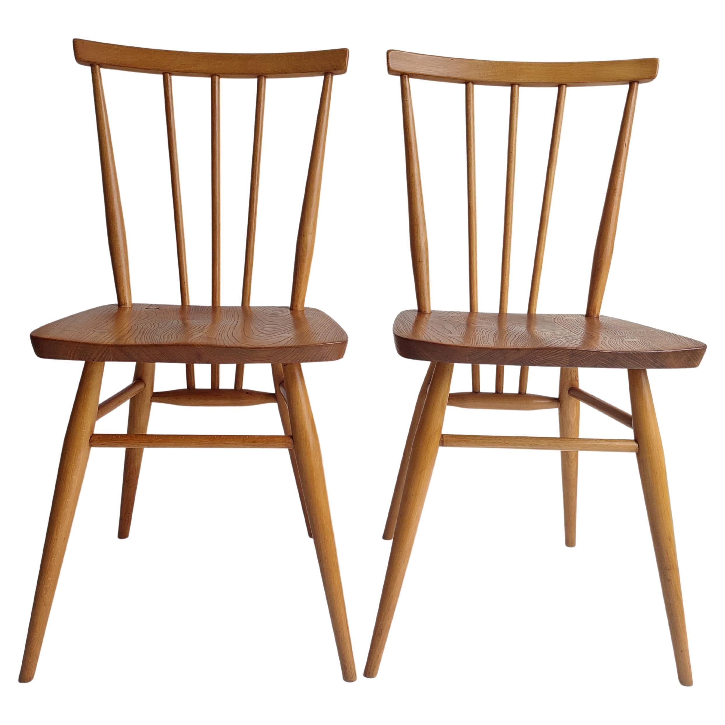 Vintage ercol dining chairs clearance