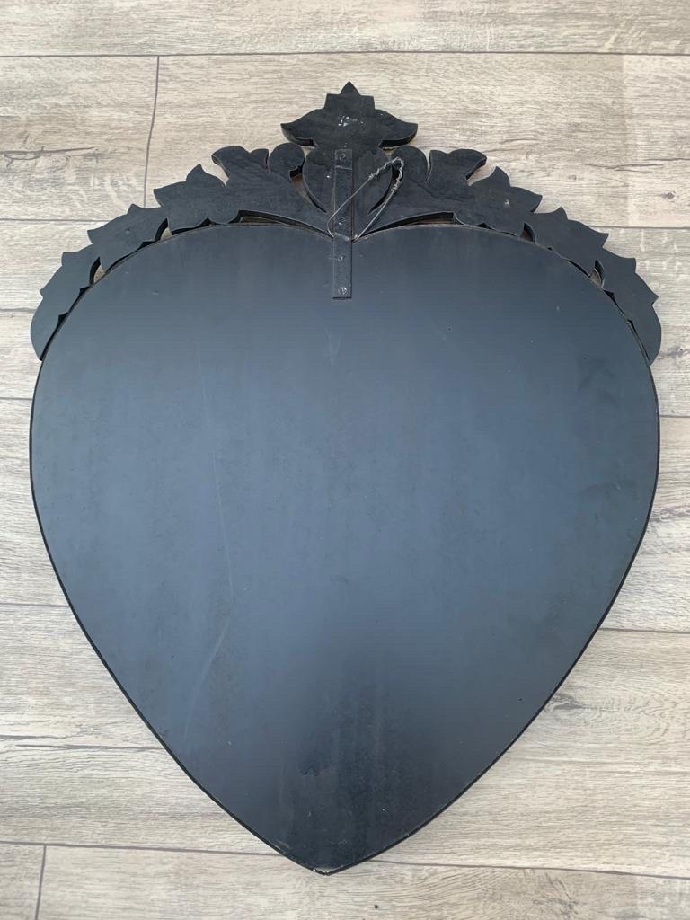 venetian heart mirror