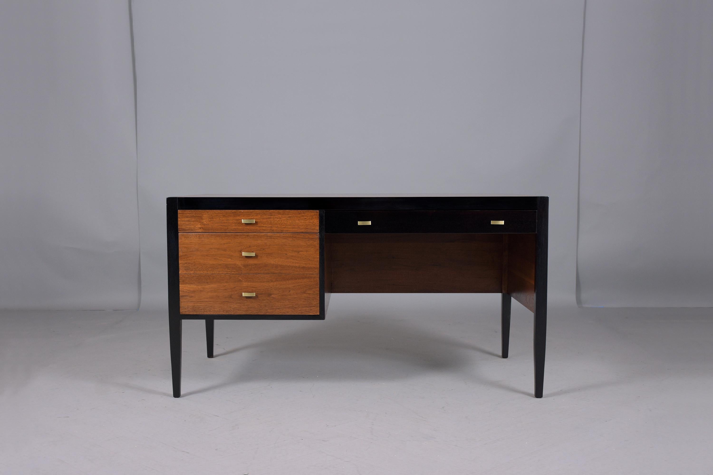 American Vintage Mid-Century Modern Executive Desk