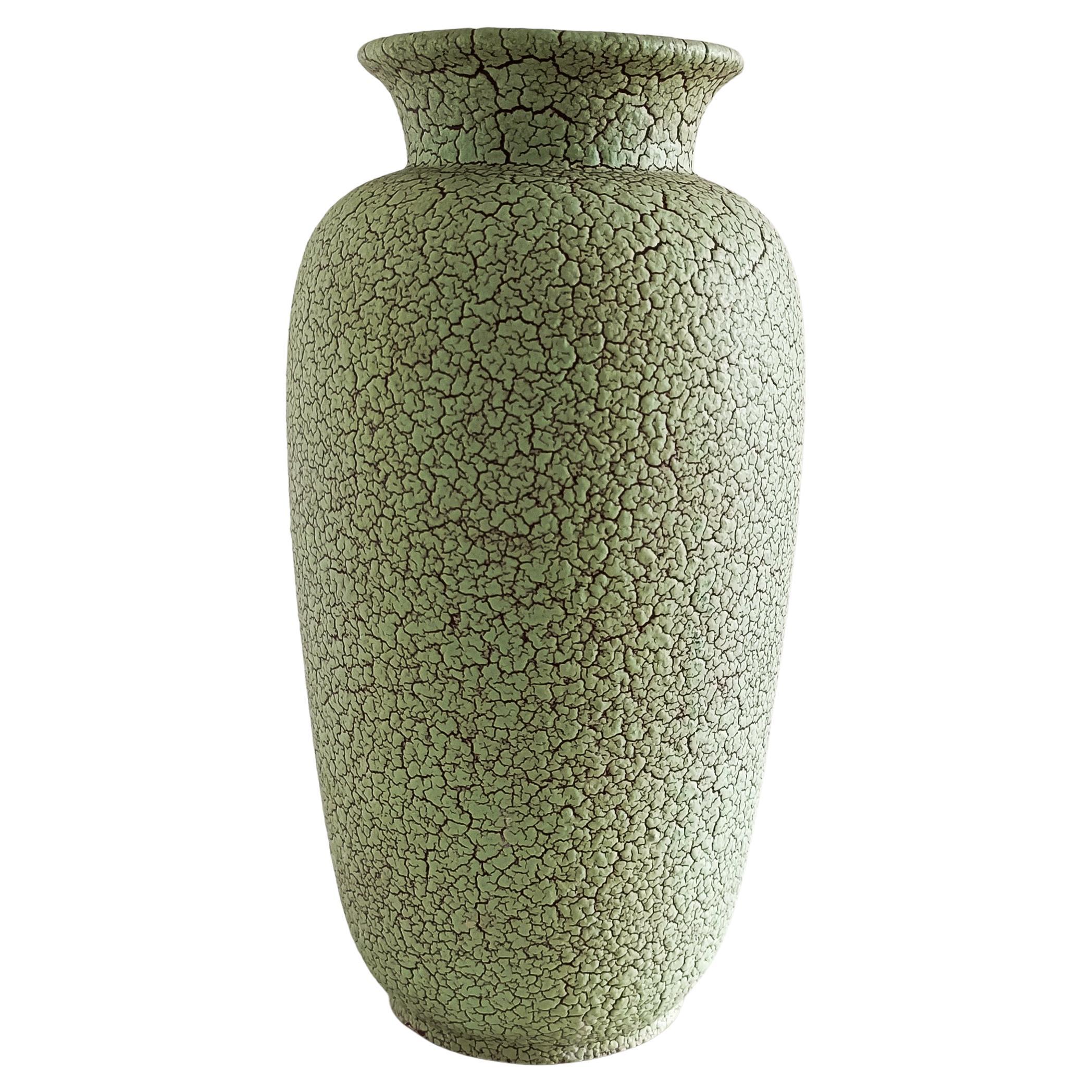 Midcentury West German Art Pottery Ceramic Vase by Jasba, 1950s For Sale 2