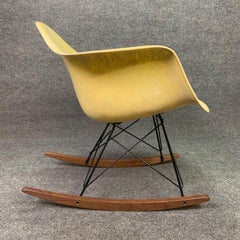 Vintage Midcentury Fiberglass Rocking Chair by Charles Eames
