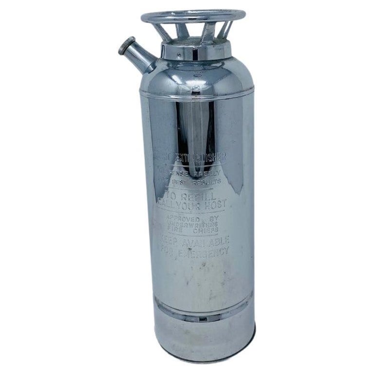 Vintage Mid Century Fire Extinguisher Cocktail Shaker from Japan For