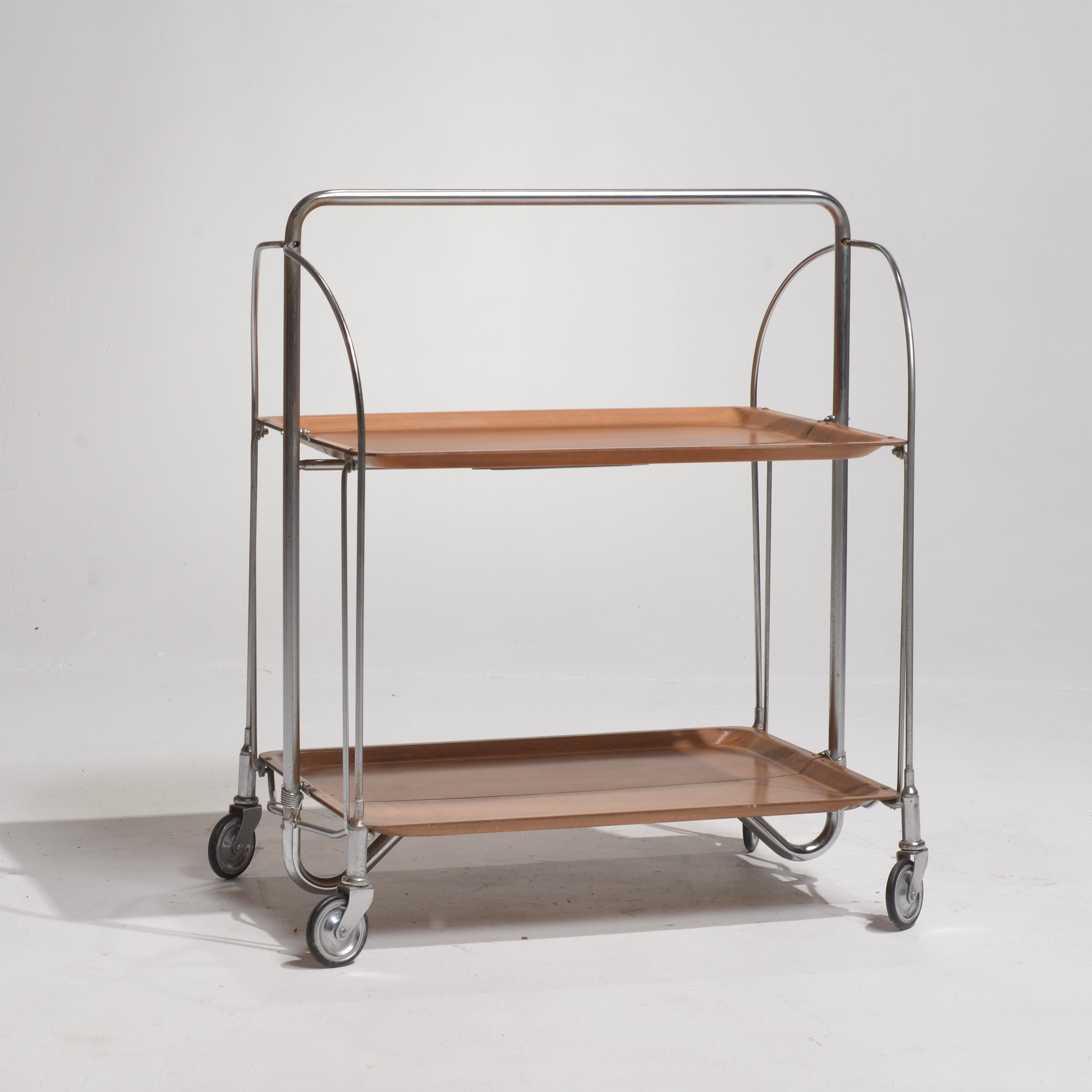 vintage folding shopping cart