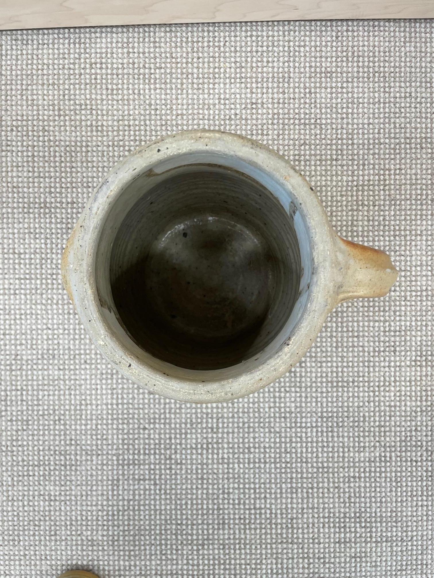Steingut-Keramik aus der Mitte des Jahrhunderts im französischen Provinzstil, Krug/Krug/Vase/Schale (Französisch) im Angebot
