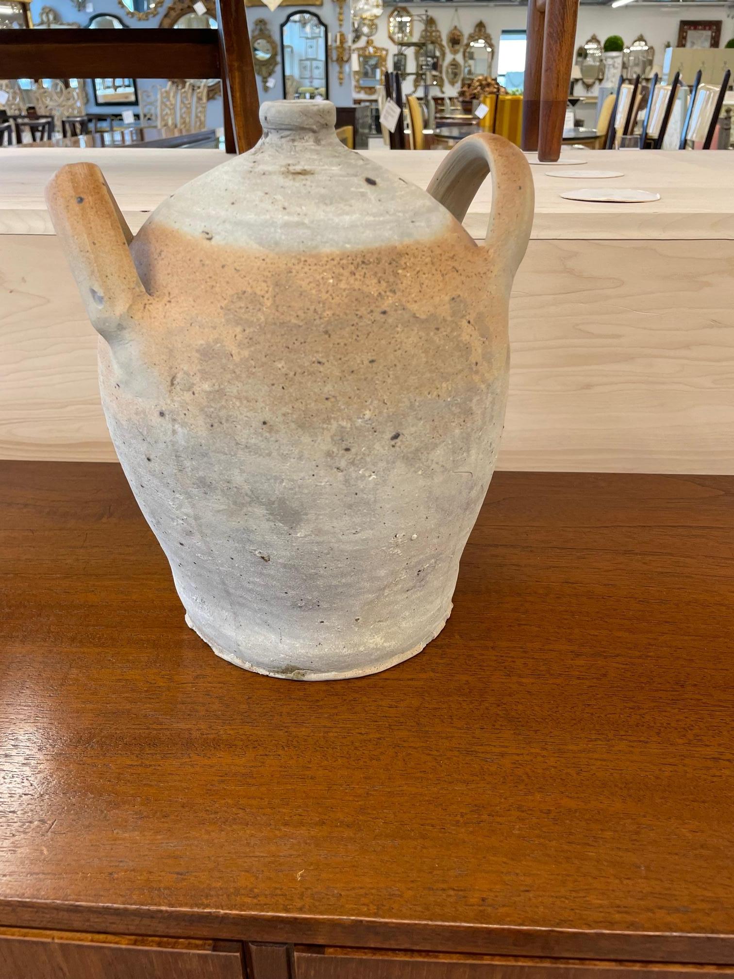 Steingut-Keramik aus der Mitte des Jahrhunderts im französischen Provinzstil, Krug/Krug/Vase/Schale im Angebot 1