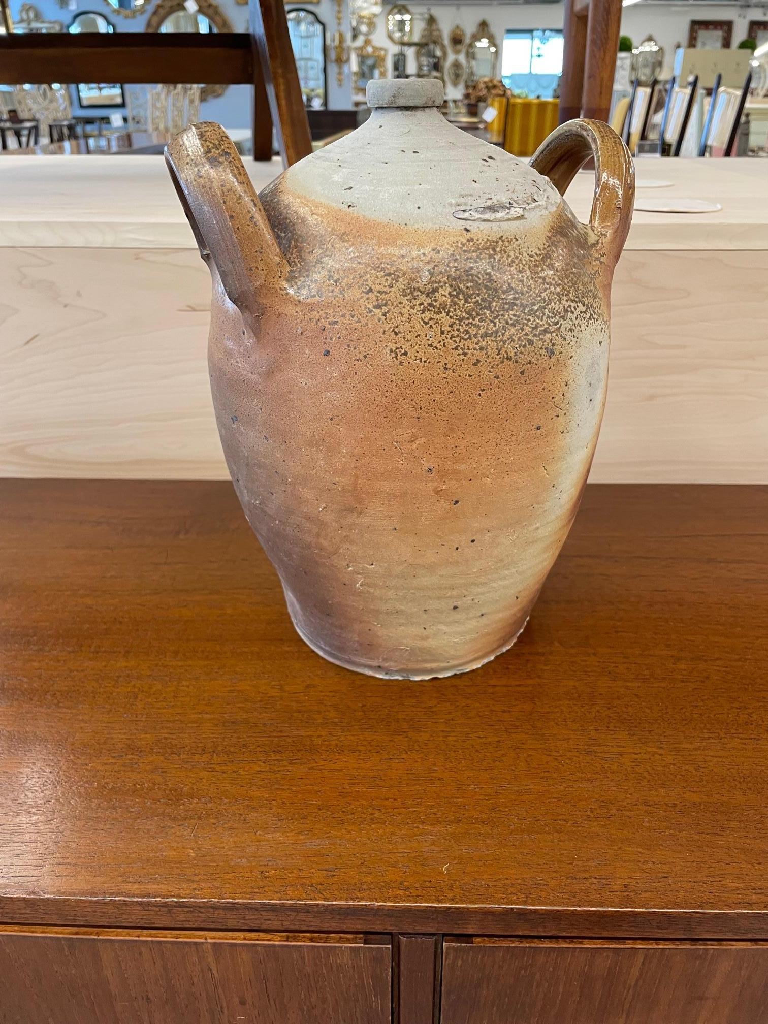 Vintage Mid-Century French Provincial Stoneware Pottery, Jar/Jug/Vase/Vessel 2