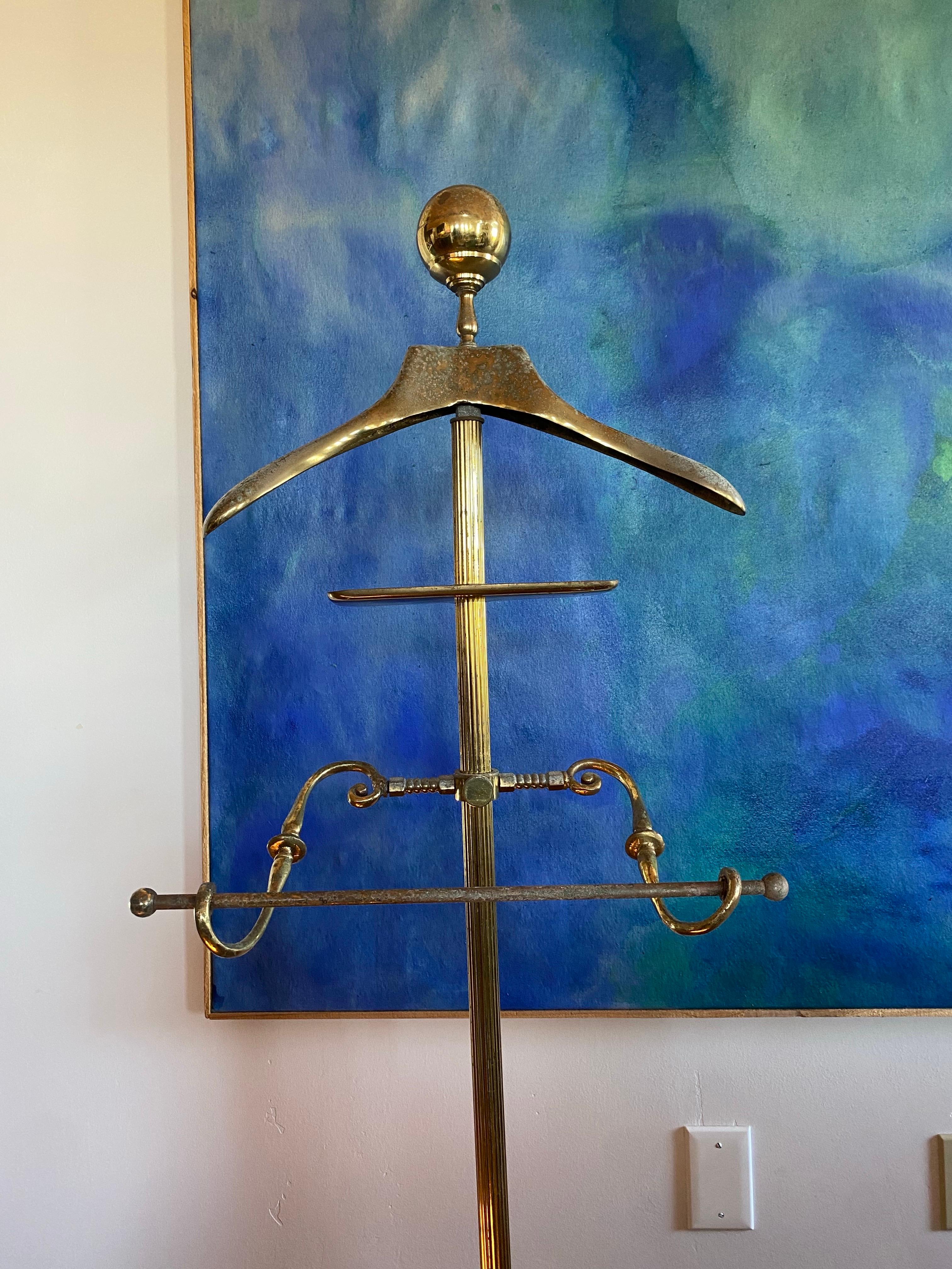 Metà XX secolo Valigetta in ottone per gentiluomini d'epoca della metà del secolo scorso in vendita