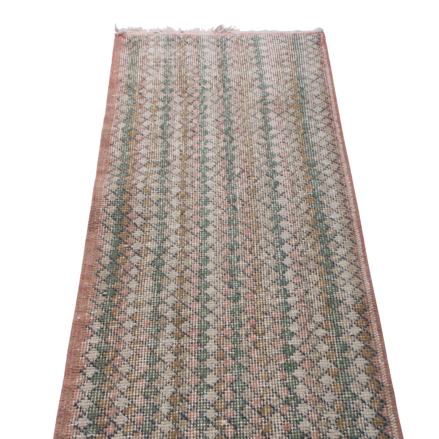Hand knotted in Turkey originating between 1960-1970, this vintage midcentury wool runner is the latest to join our midcentury Pasha collection, celebrating Turkish icon and multidisciplinary designer Zeki Müren with our team’s hand picked favorites