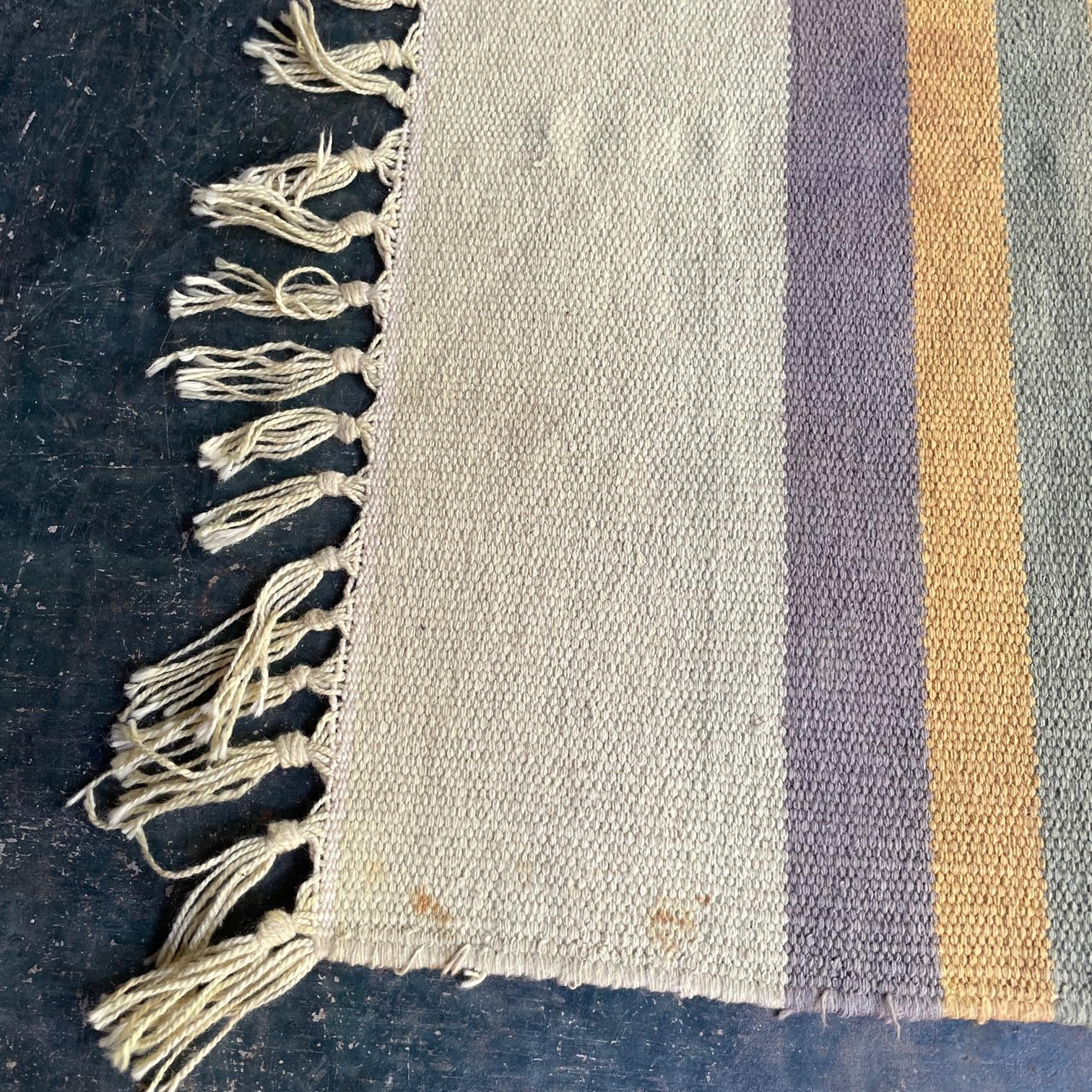 Wool Vintage Mid-Century Geometric Native American Rug 3 by 5 Desert Motif For Sale