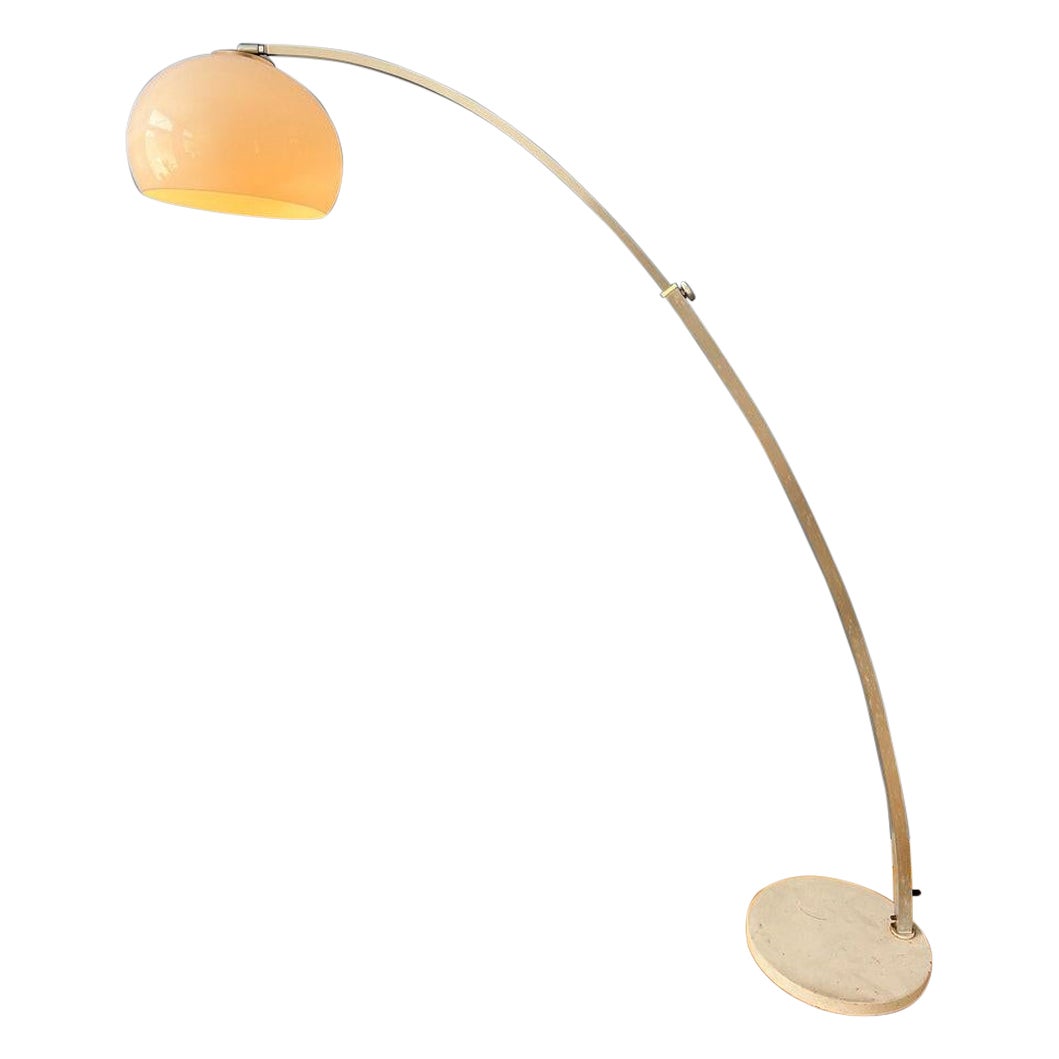 Vintage Mid Century GEPO Space Age Mushroom Arc Floor Lamp, 1970's