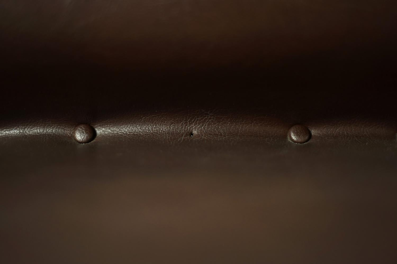 Divano da salotto a 2 posti con struttura in acciaio marrone, Vintage Mid-Century German Modern, anni '70 in vendita 7