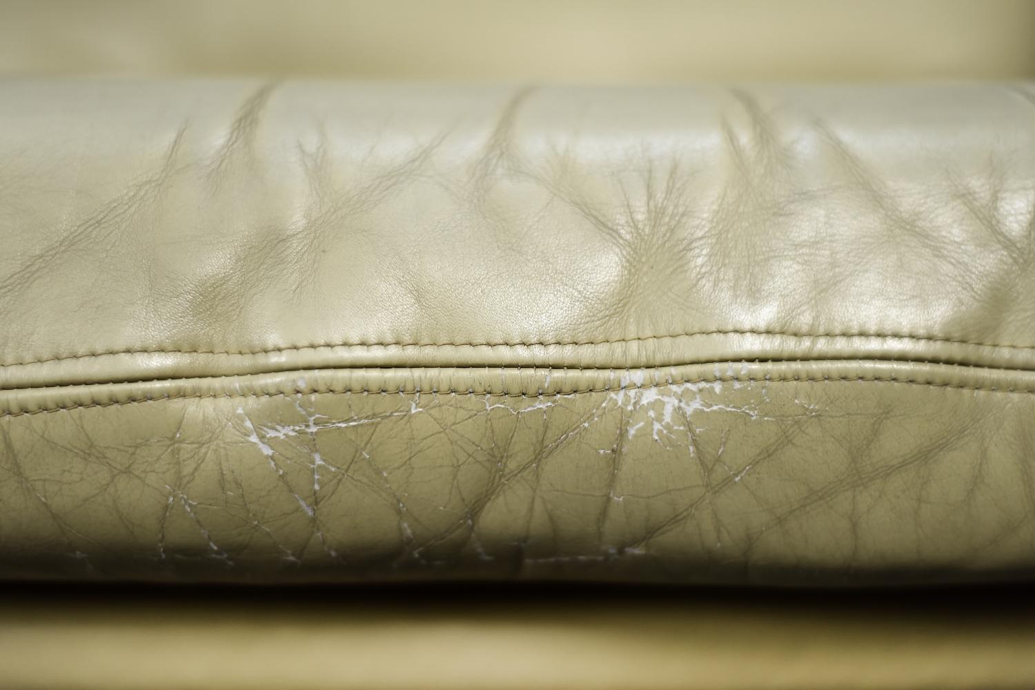 Sillón giratorio de cuero moderno alemán de mediados de siglo de Eugen Schmidt en venta 6