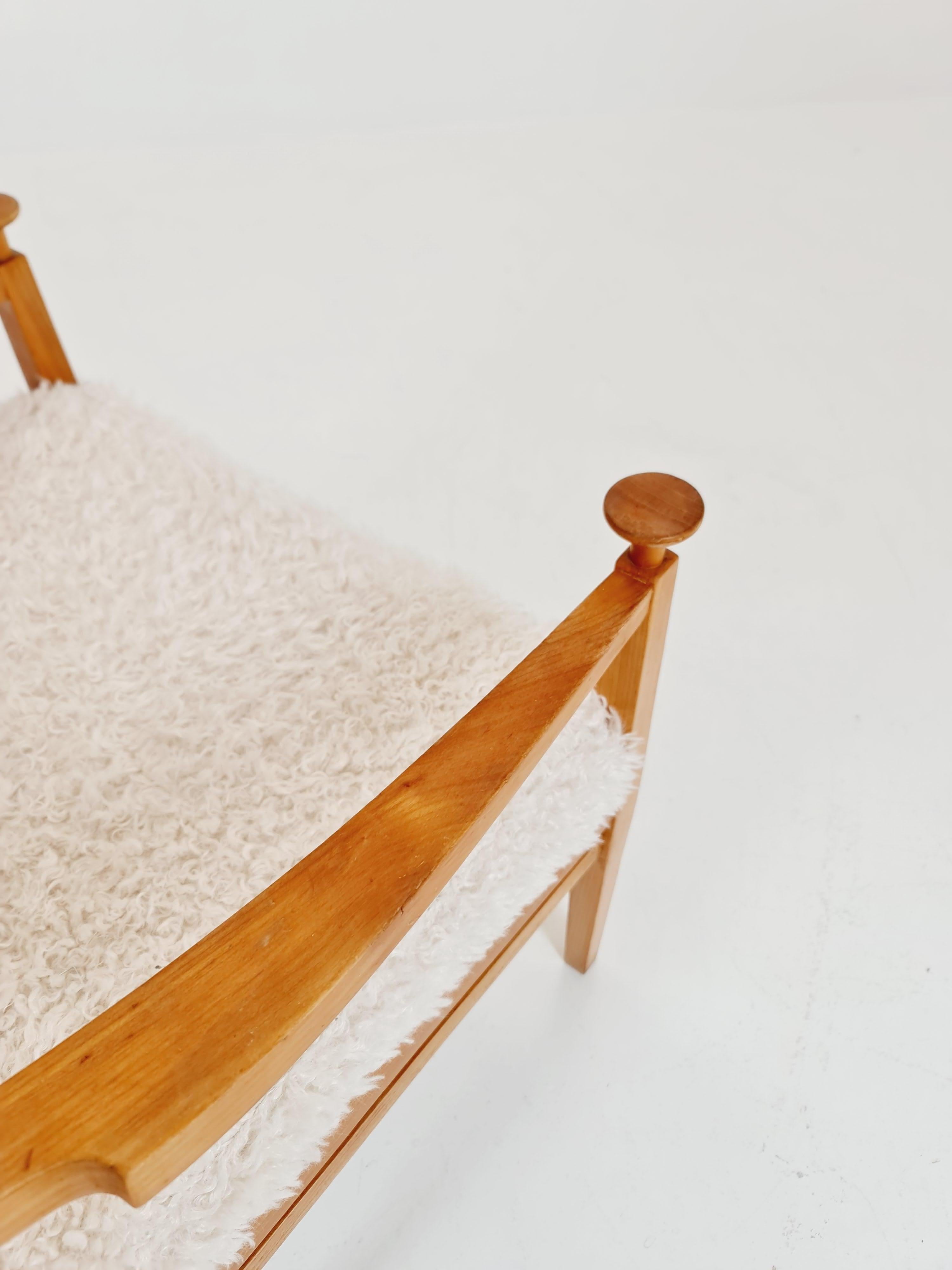Vintage Mid century German  Wing armchair   1950s For Sale 6