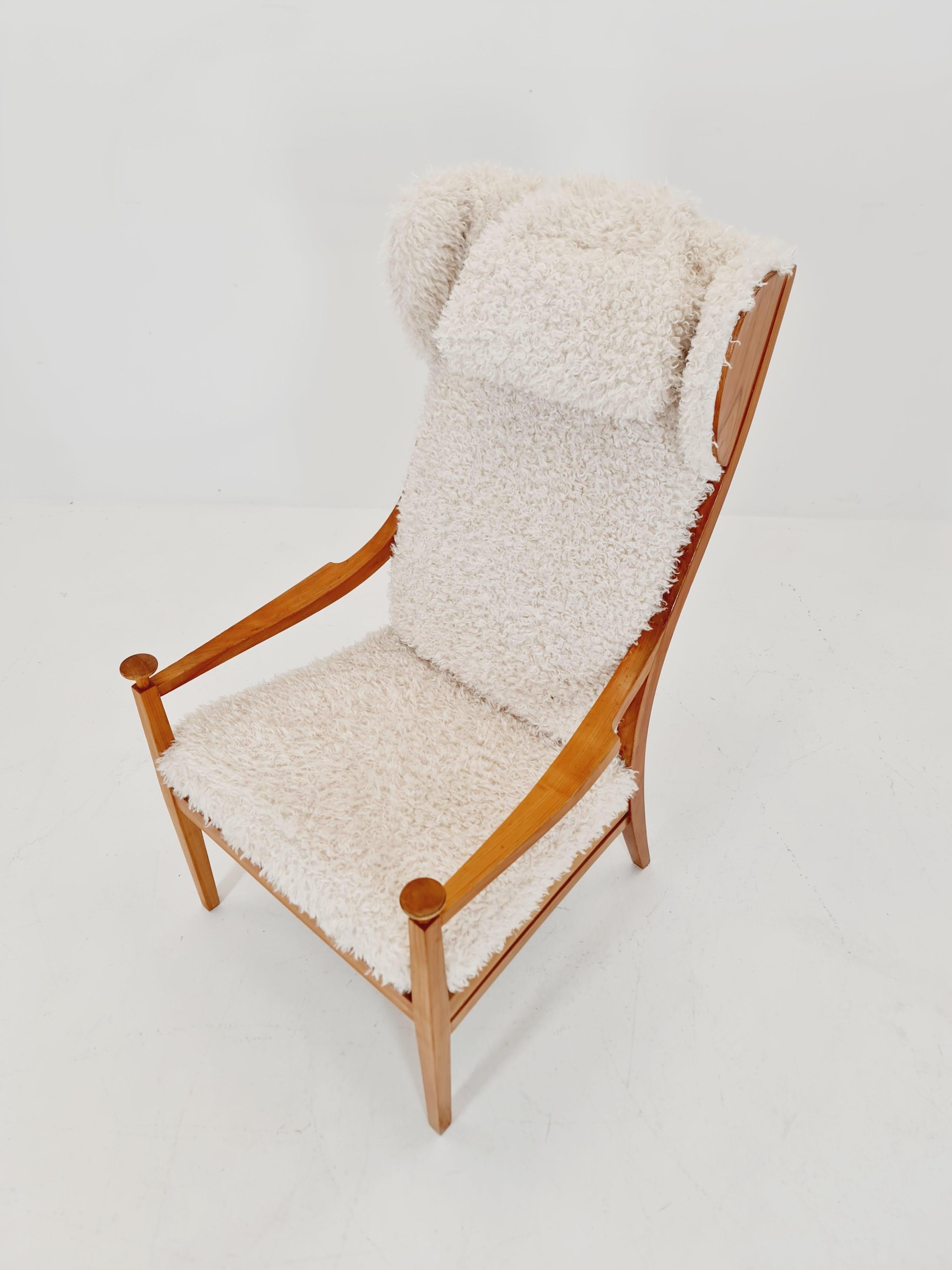 Mid-Century Modern Vintage Mid century German  Wing armchair   1950s For Sale