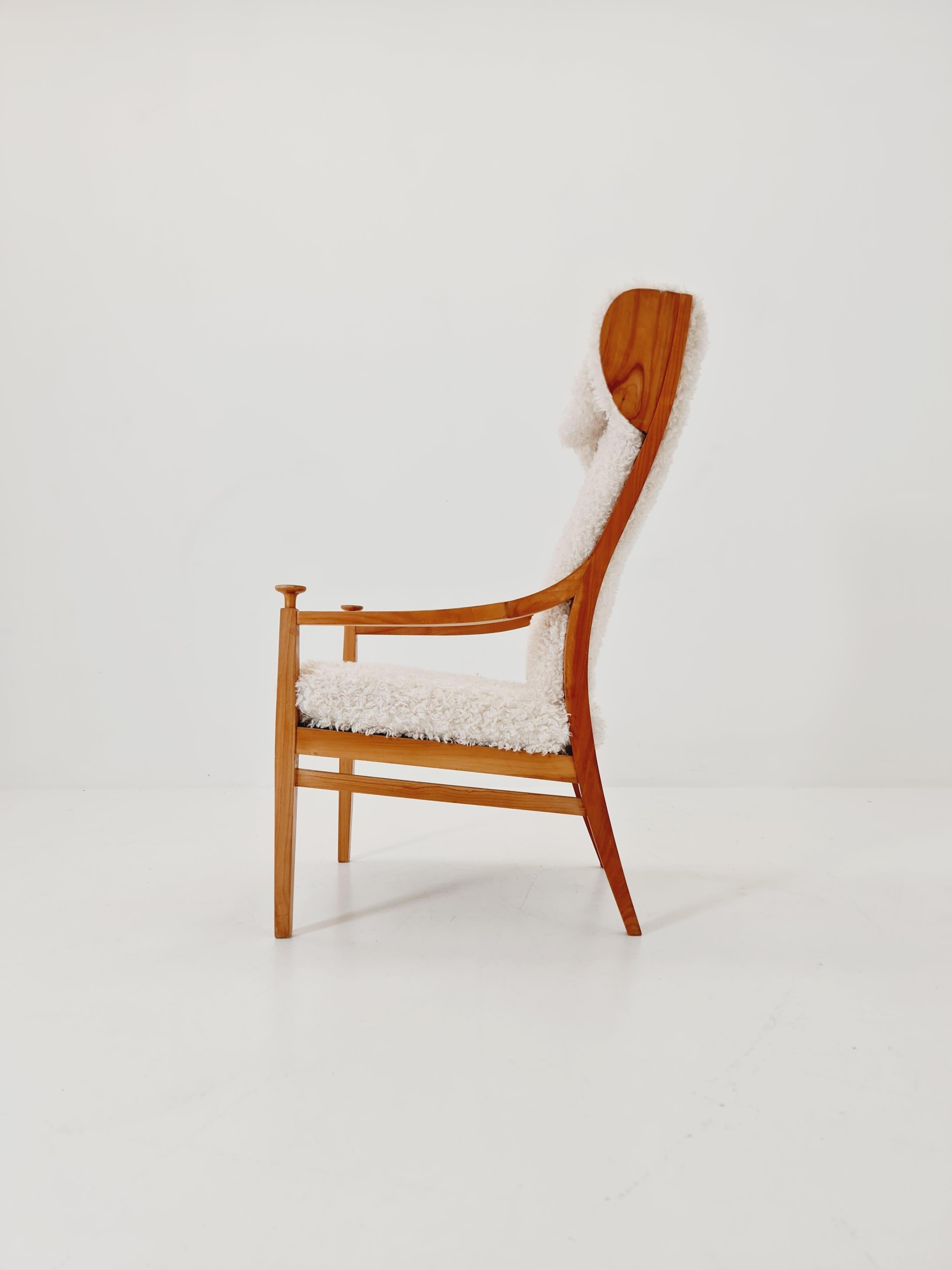 Vintage Mid century German  Wing armchair   1950s In Good Condition For Sale In Gaggenau, DE