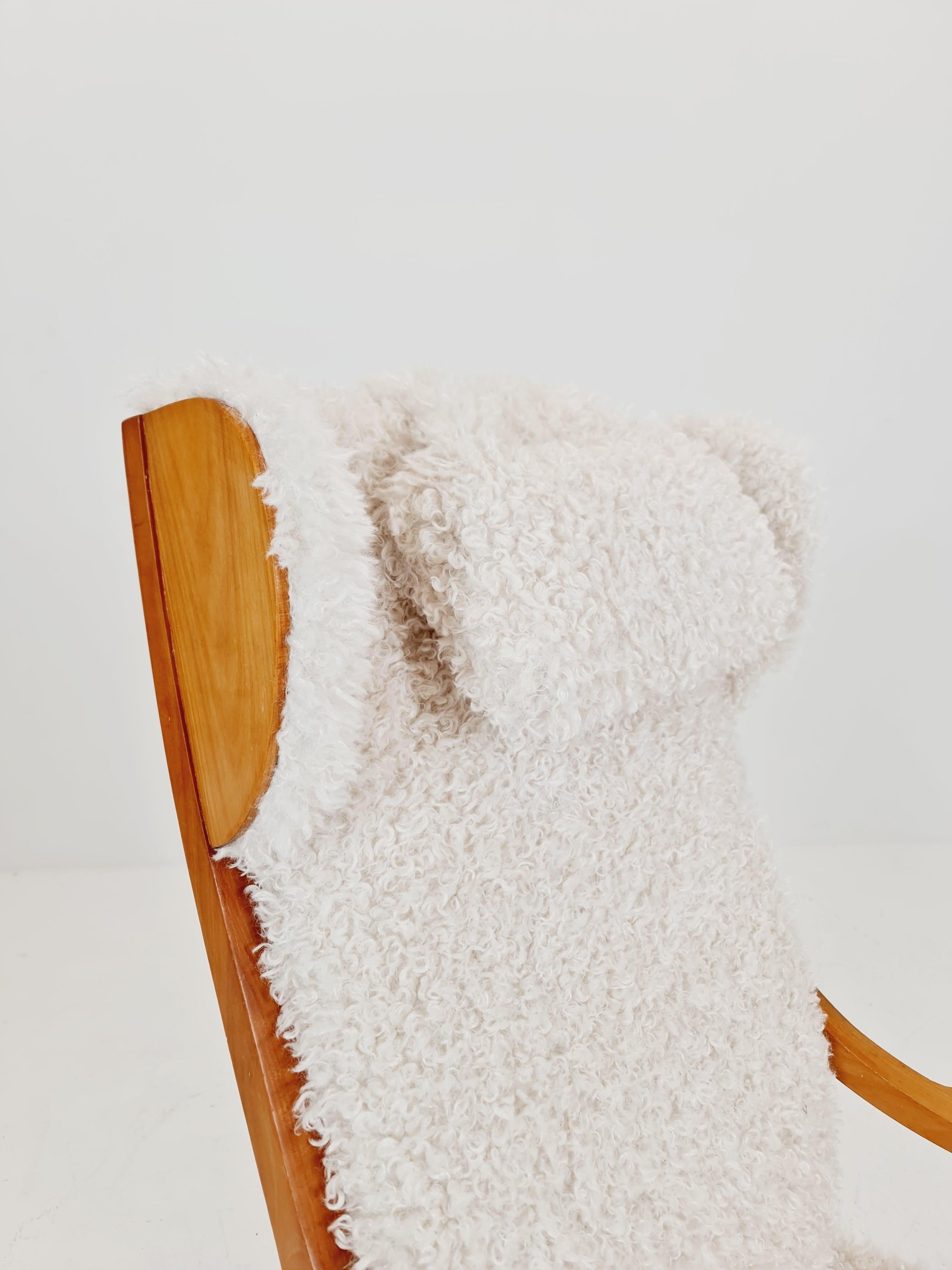 Vintage Mid century German  Wing armchair   1950s For Sale 1