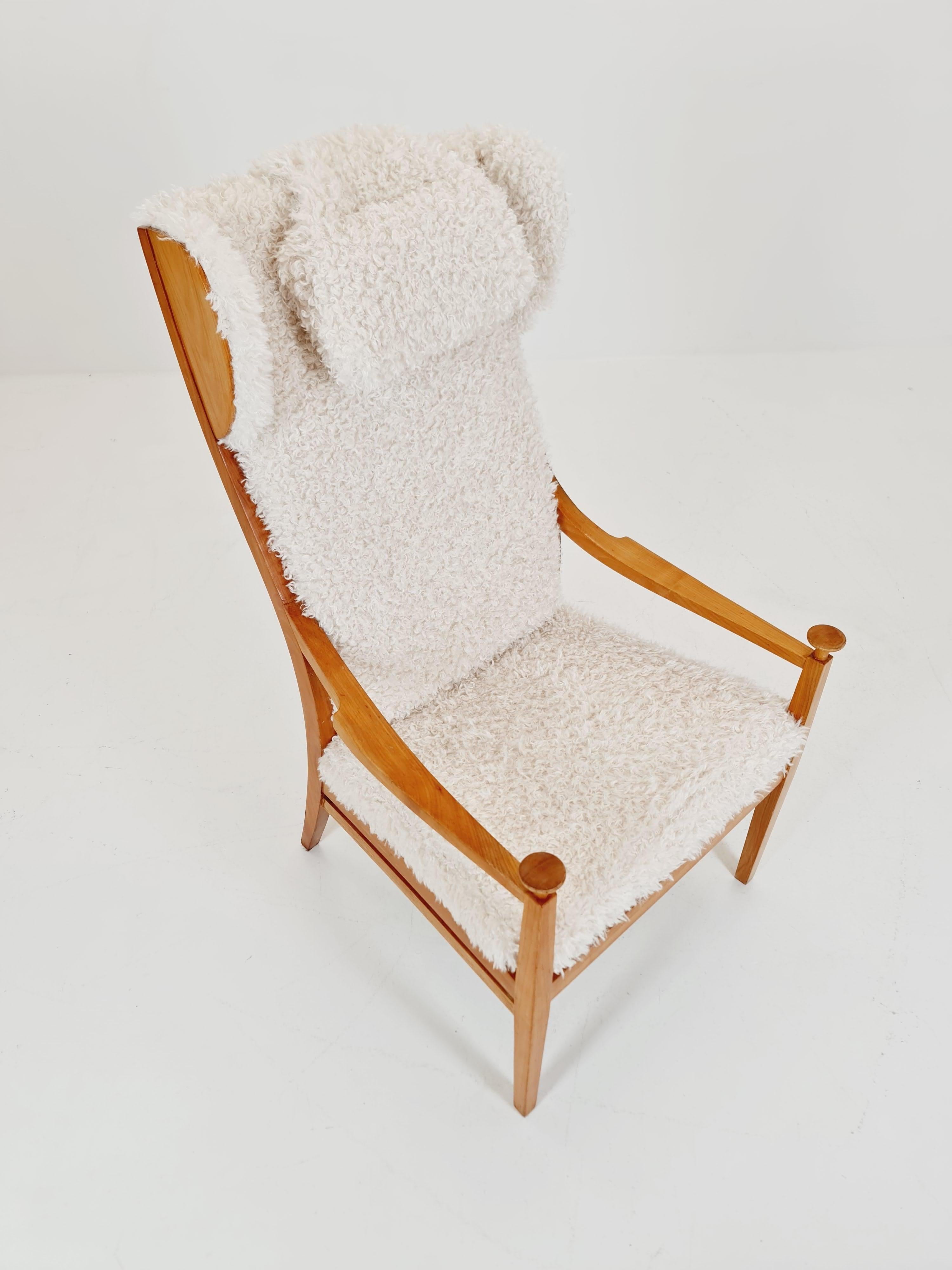 Vintage Mid century German  Wing armchair   1950s For Sale 2