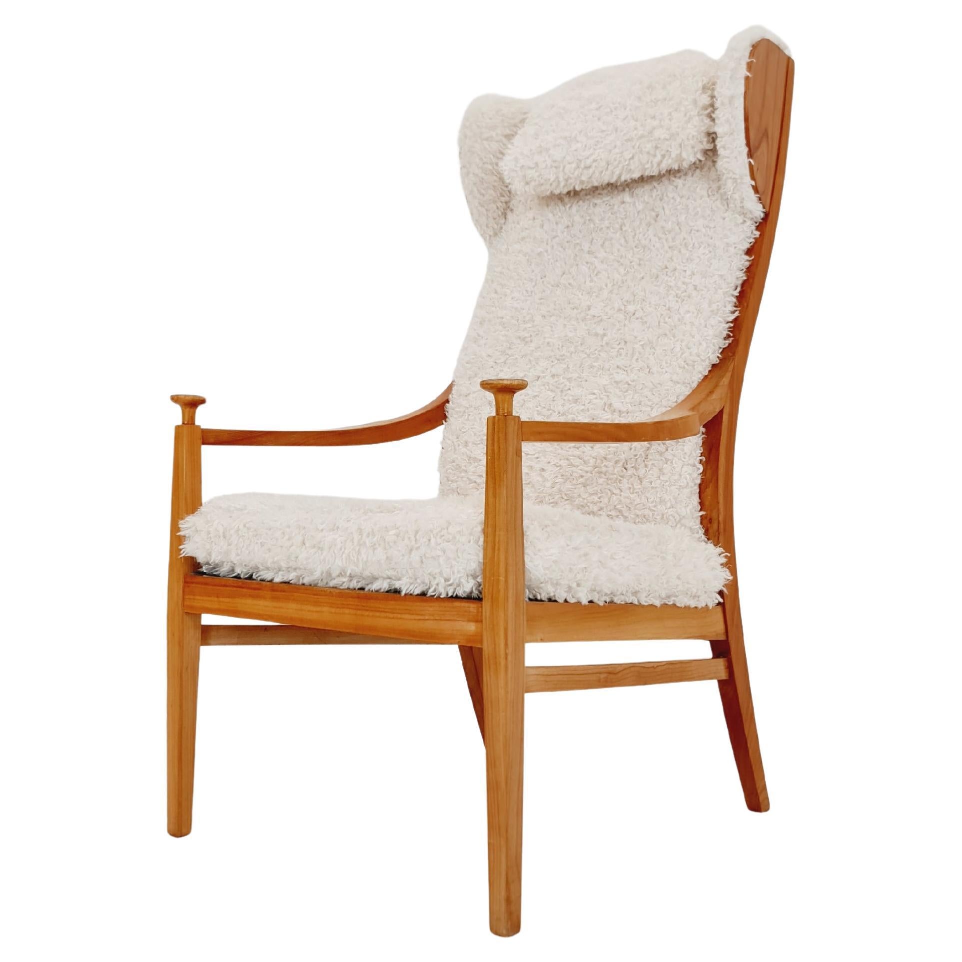 Vintage Mid century German  Wing armchair   1950s