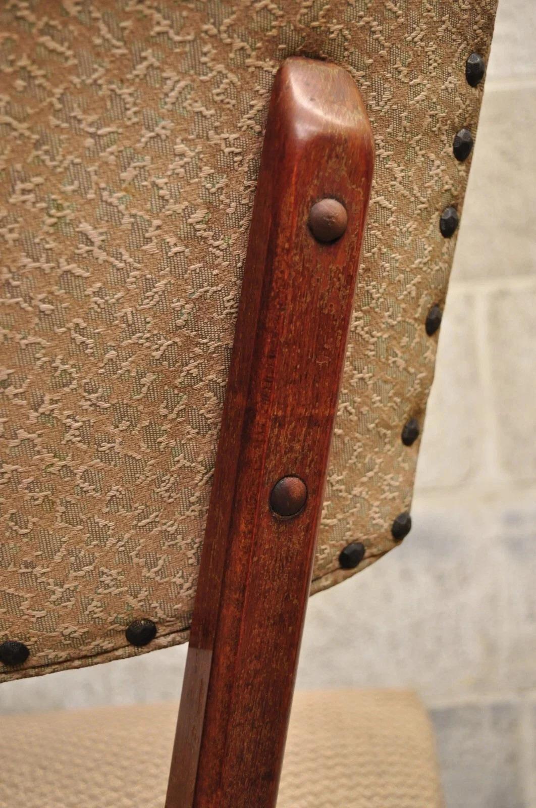 Vintage Mid Century Gilbert Rohde Jens Risom Style Mahogany Dining Chair (C) For Sale 3
