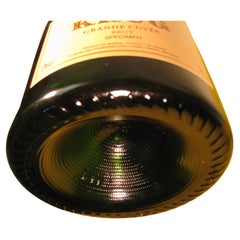 Bottiglia da esposizione per vino e liquore francese in vetro della metà del secolo scorso