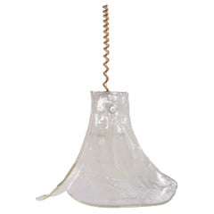 Vintage Mid-Century Glass Hanging Lamp by J. T. Kalmar, 1960