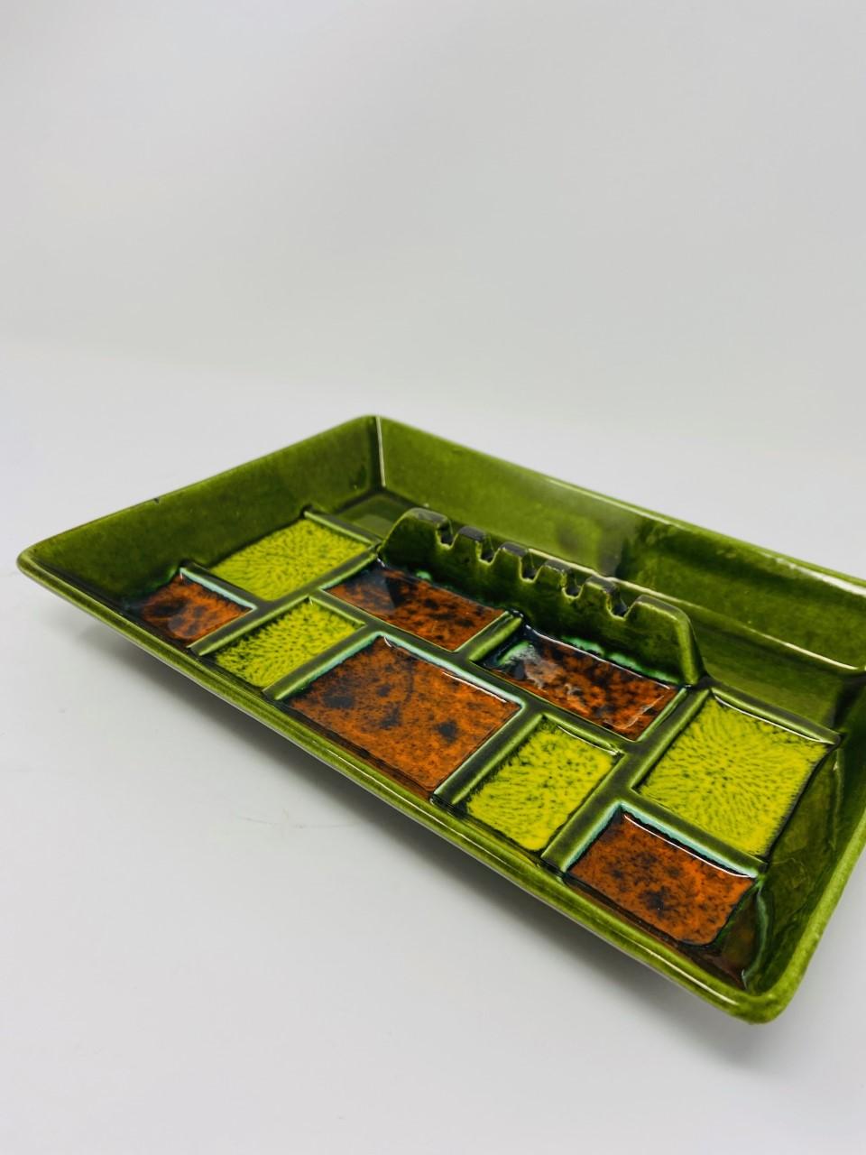 Vintage Mid-Century Glazed Ashtray Catchall, 1960s For Sale 3