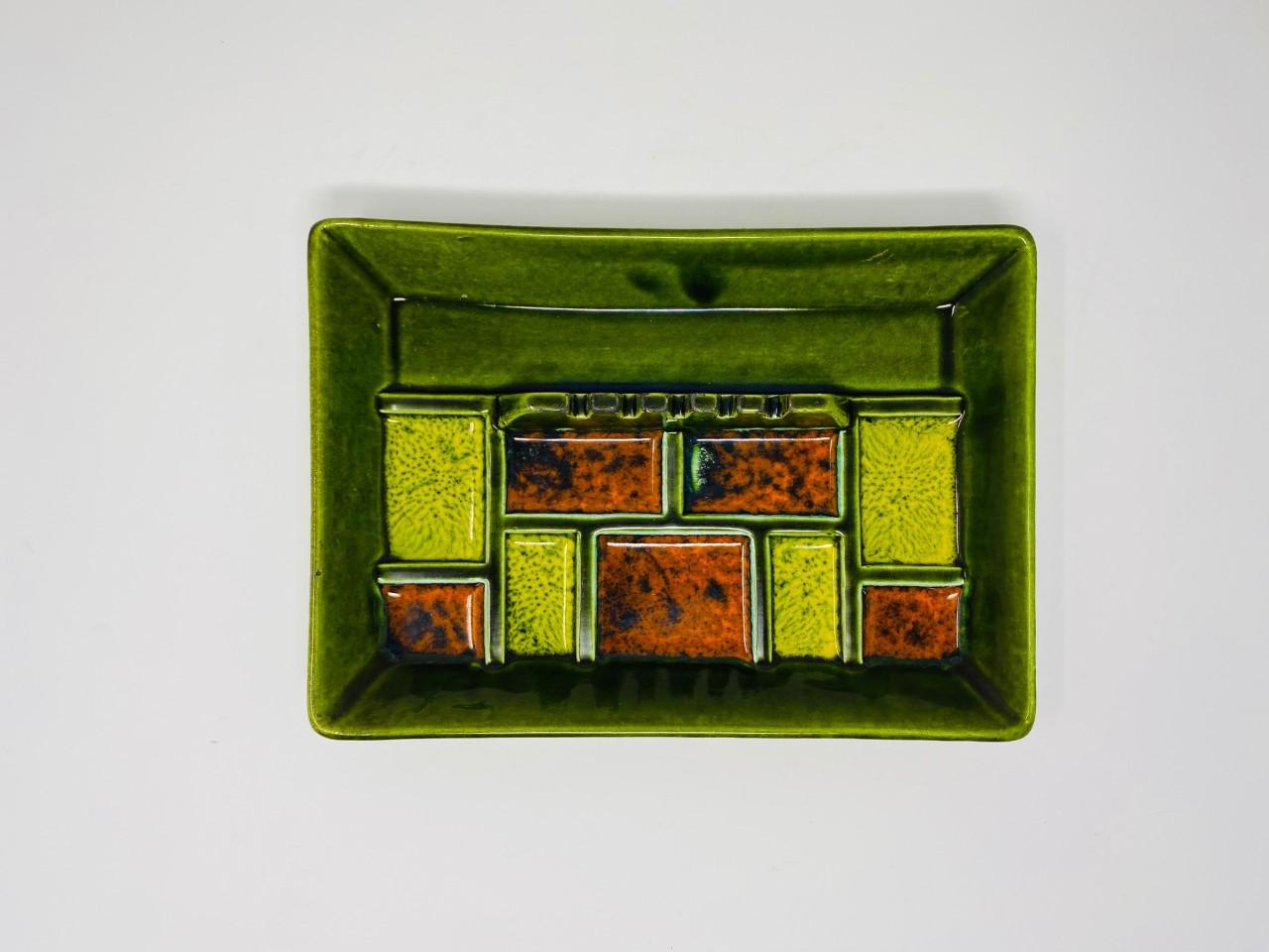 Mid-20th Century Vintage Mid-Century Glazed Ashtray Catchall, 1960s For Sale